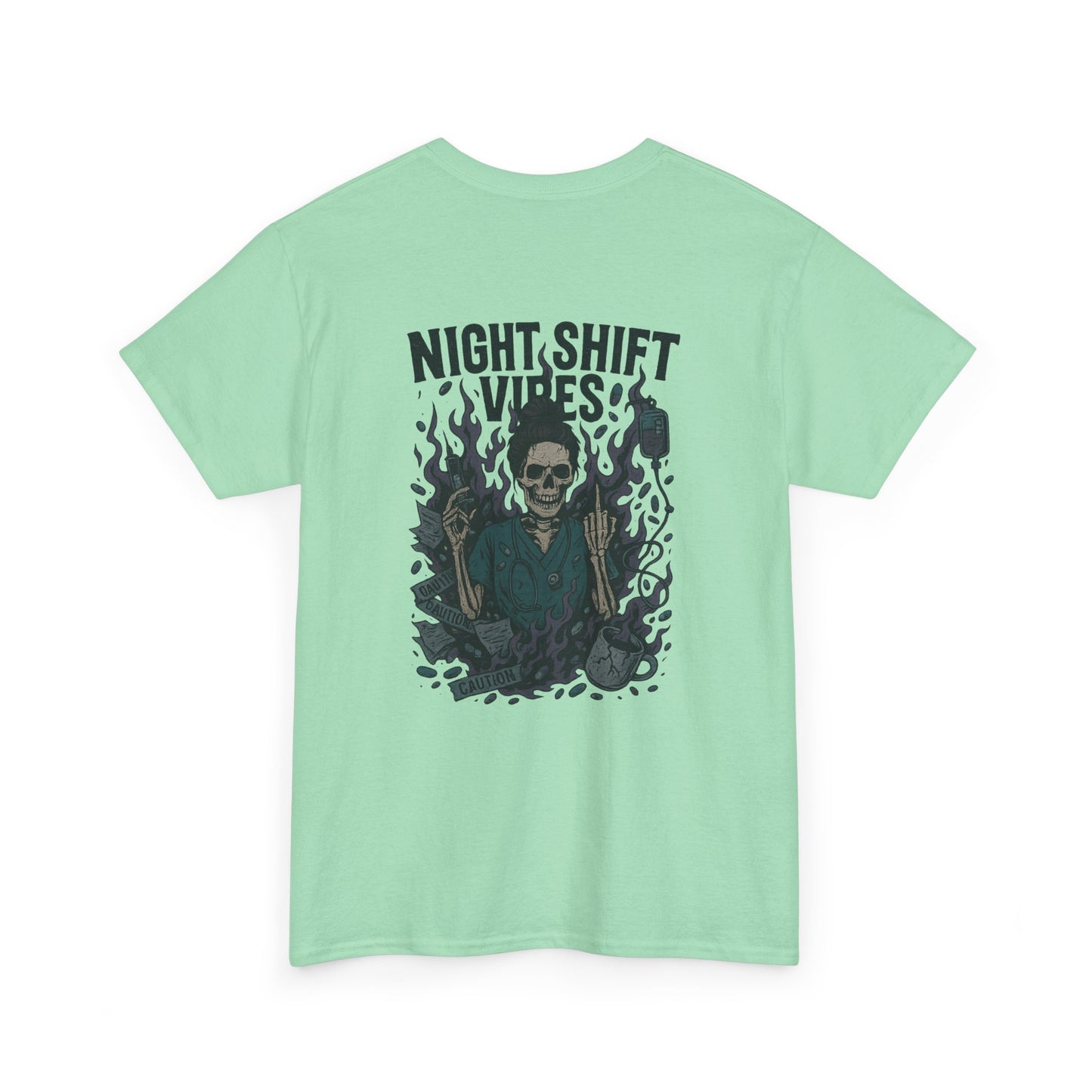 “Night Shift Vibes” – Funny Nurse T-Shirt