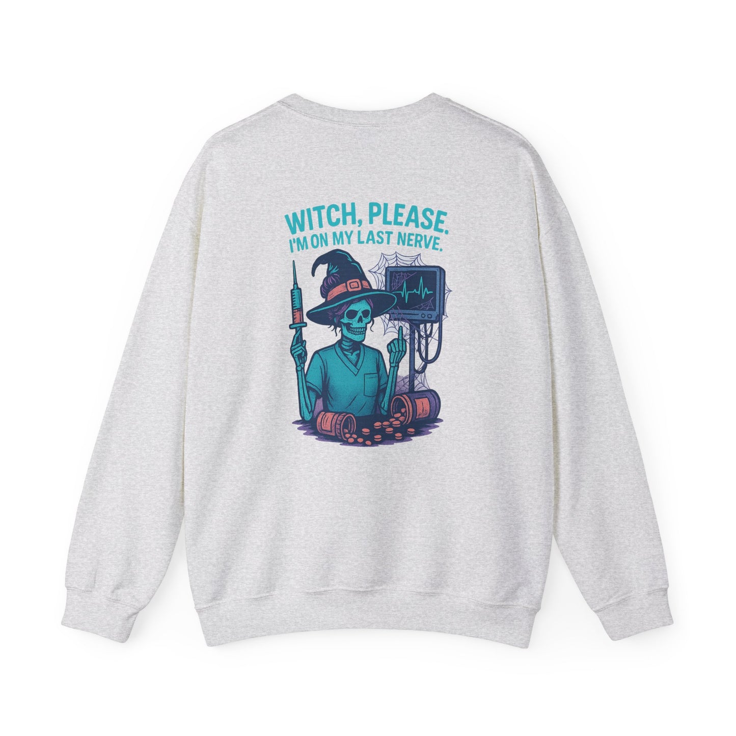 Witch Please Sweatshirt, Unisex Crewneck, Fall Fashion, Halloween Gift, Spooky Vibes, Casual Comfort