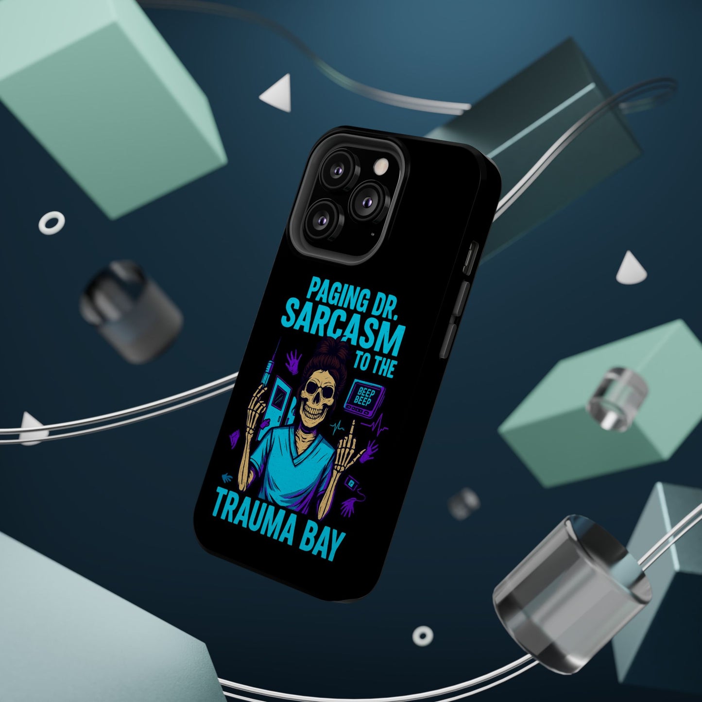 Medical Humor Magnetic Cases - Paging Dr. Sarcasm, Doctor Phone Case, Funny Gift for Nurses, Hospital Staff, Sarcastic Design
