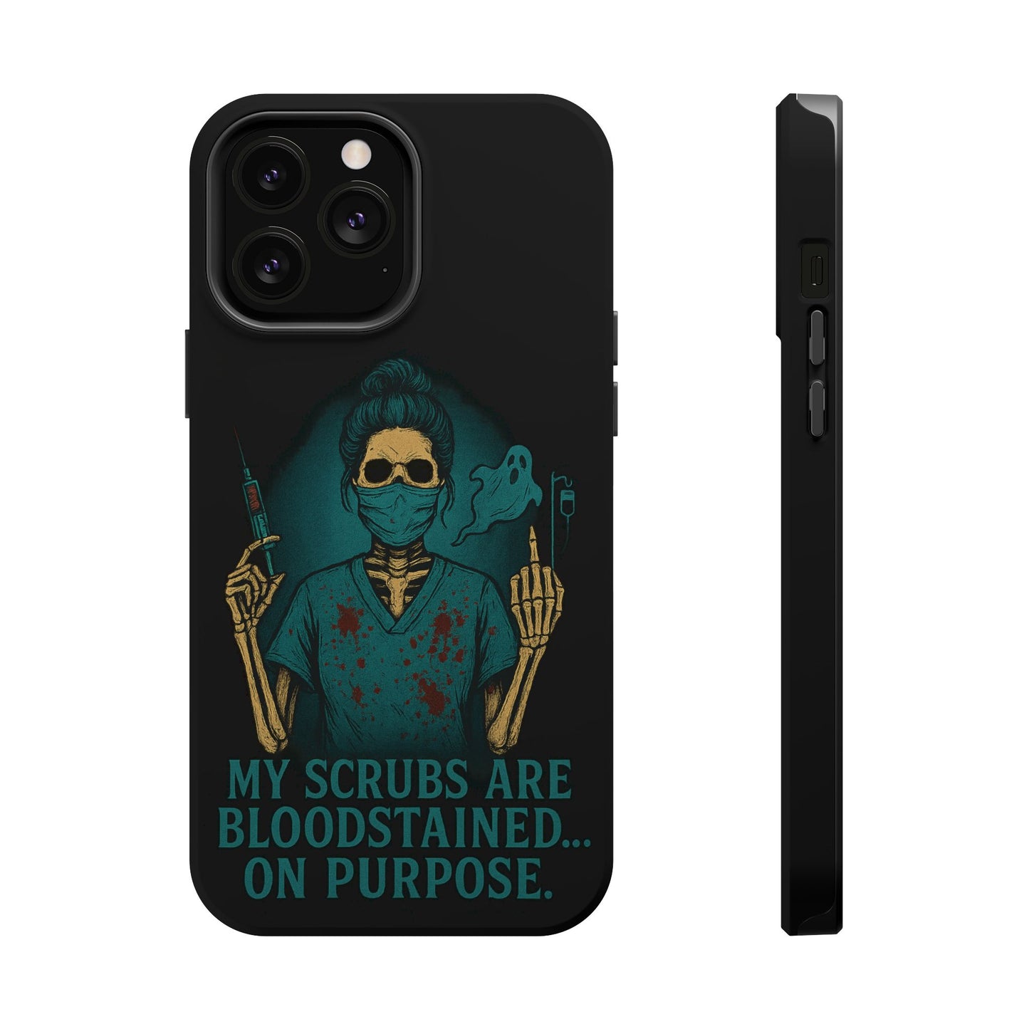 Gothic Nurse Phone Case – My Scrubs Are Bloodstained, Halloween Gift, Medical Humor, Nurse Appreciation, Skull Design, Stylish Tech [...]