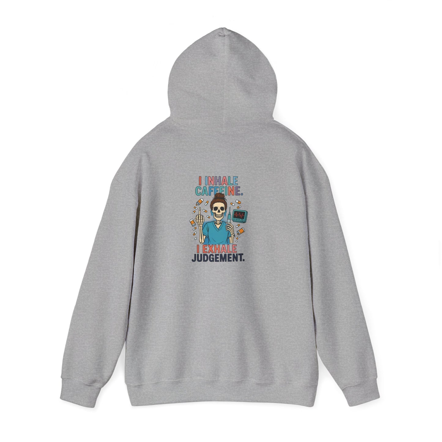 Caffeine Judgment Sweatshirt, Funny Coffee Lover Hoodie, Unisex Hoodie Gift, Halloween Sweatshirt, Cozy Casual Wear