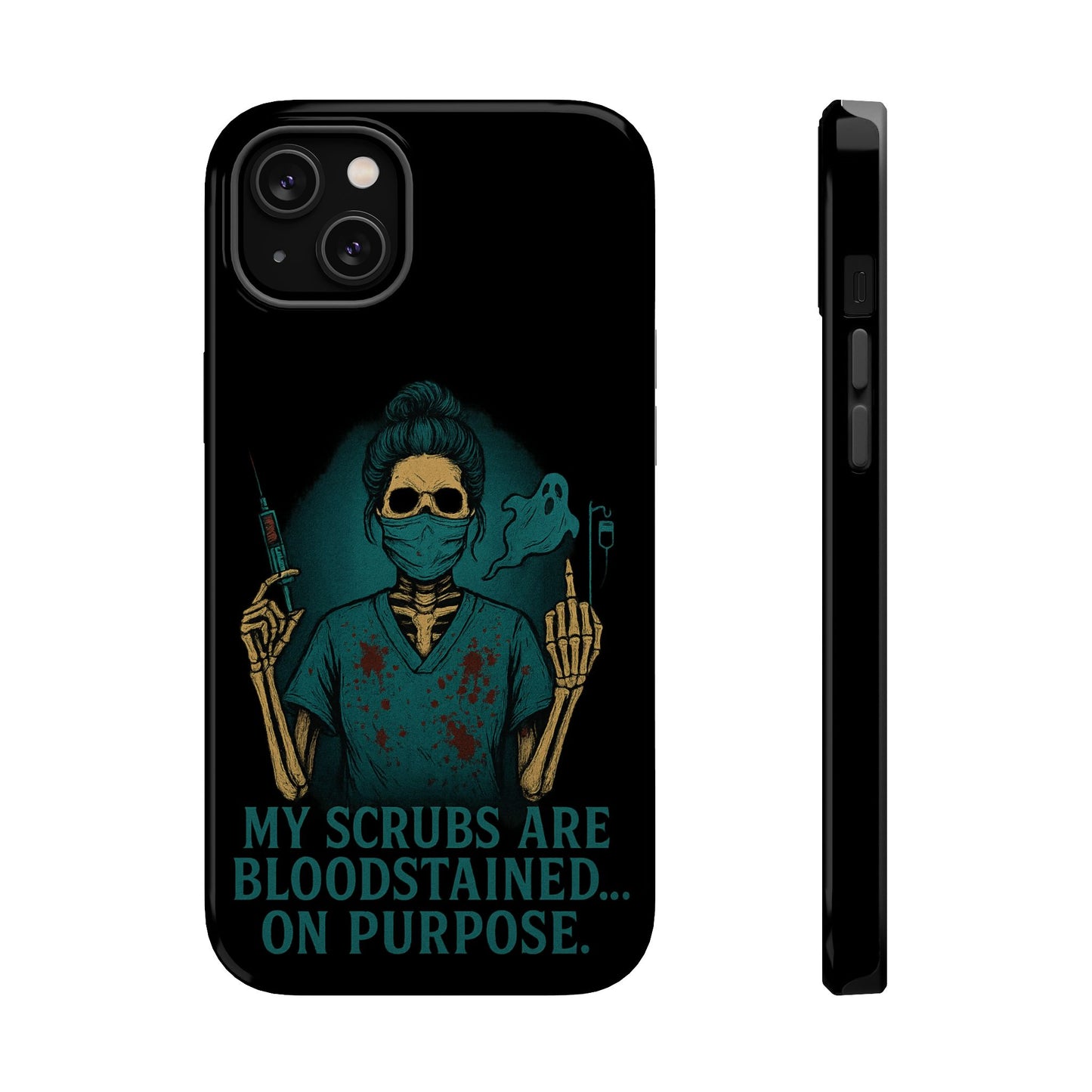 Gothic Nurse Phone Case – My Scrubs Are Bloodstained, Halloween Gift, Medical Humor, Nurse Appreciation, Skull Design, Stylish Tech [...]