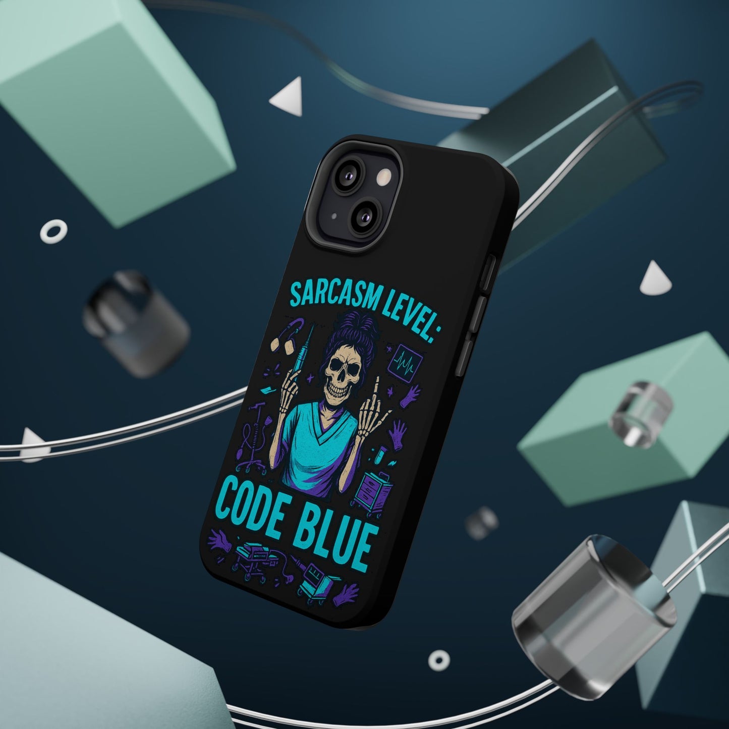Sassy Medical Humor Phone Case - Sarcasm Level: Code Blue, Nurse Gift, Healthcare Humor, Medical Professional Accessory, Unique Phone Cover
