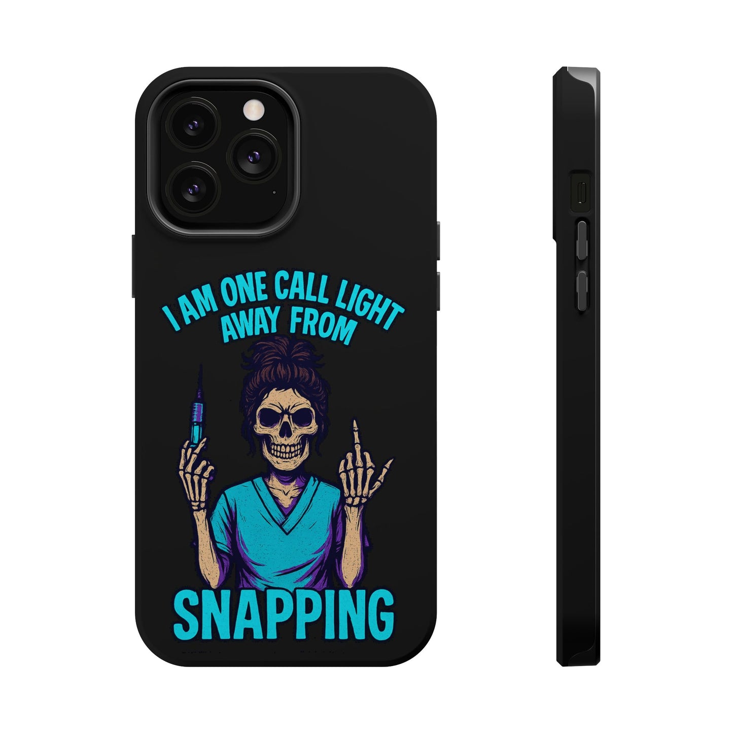 Mobile Phone Case, Funny Phone Cover, Gift for Nurses, Halloween Accessory, Skull Design