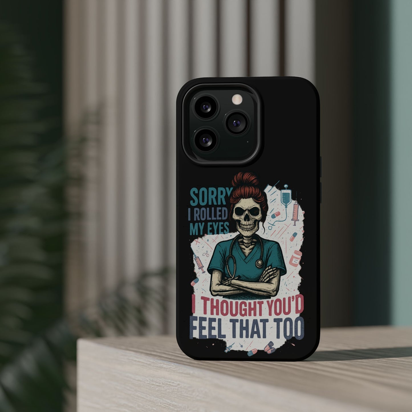 Funny Nurse Phone Case - Magnetic Tough Cases for Healthcare Workers, Gift for Nurses, Medical Humor, Halloween Accessory, Nurse [...]