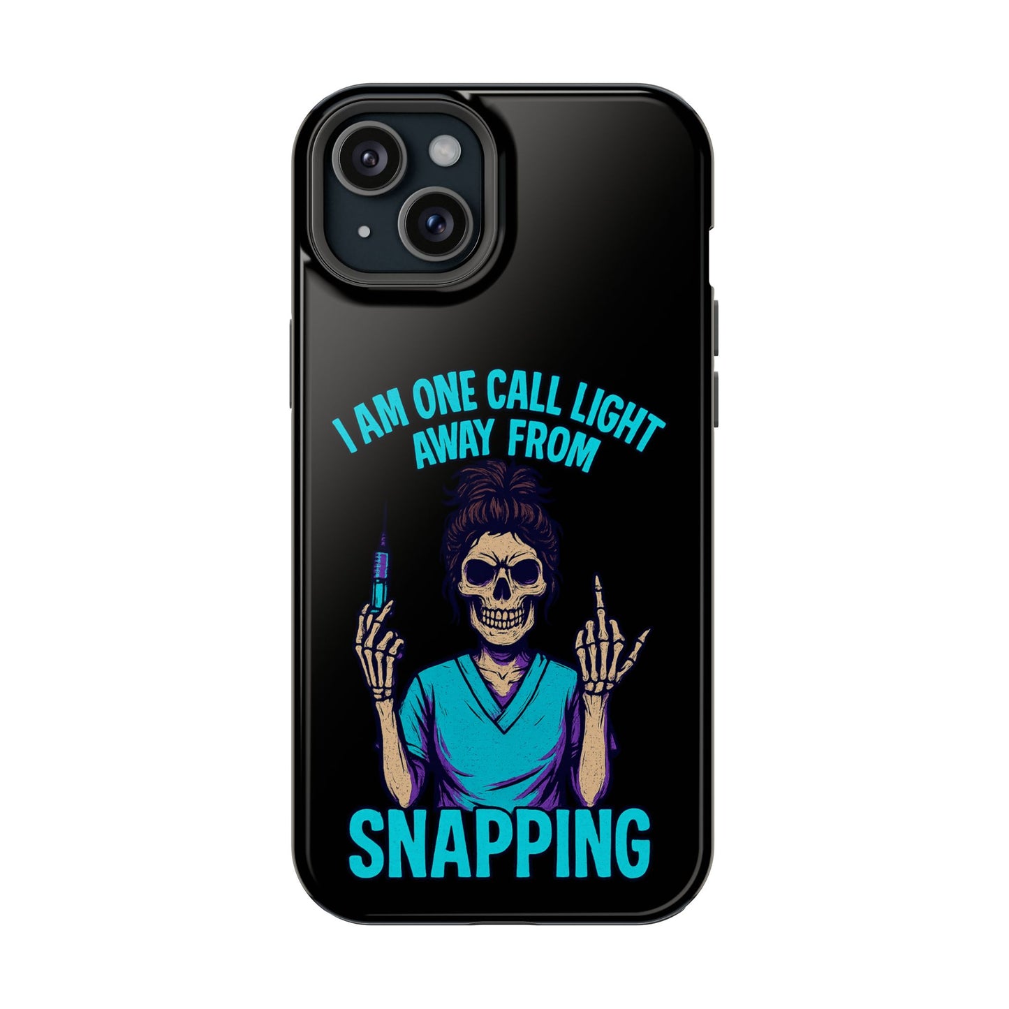 Mobile Phone Case, Funny Phone Cover, Gift for Nurses, Halloween Accessory, Skull Design
