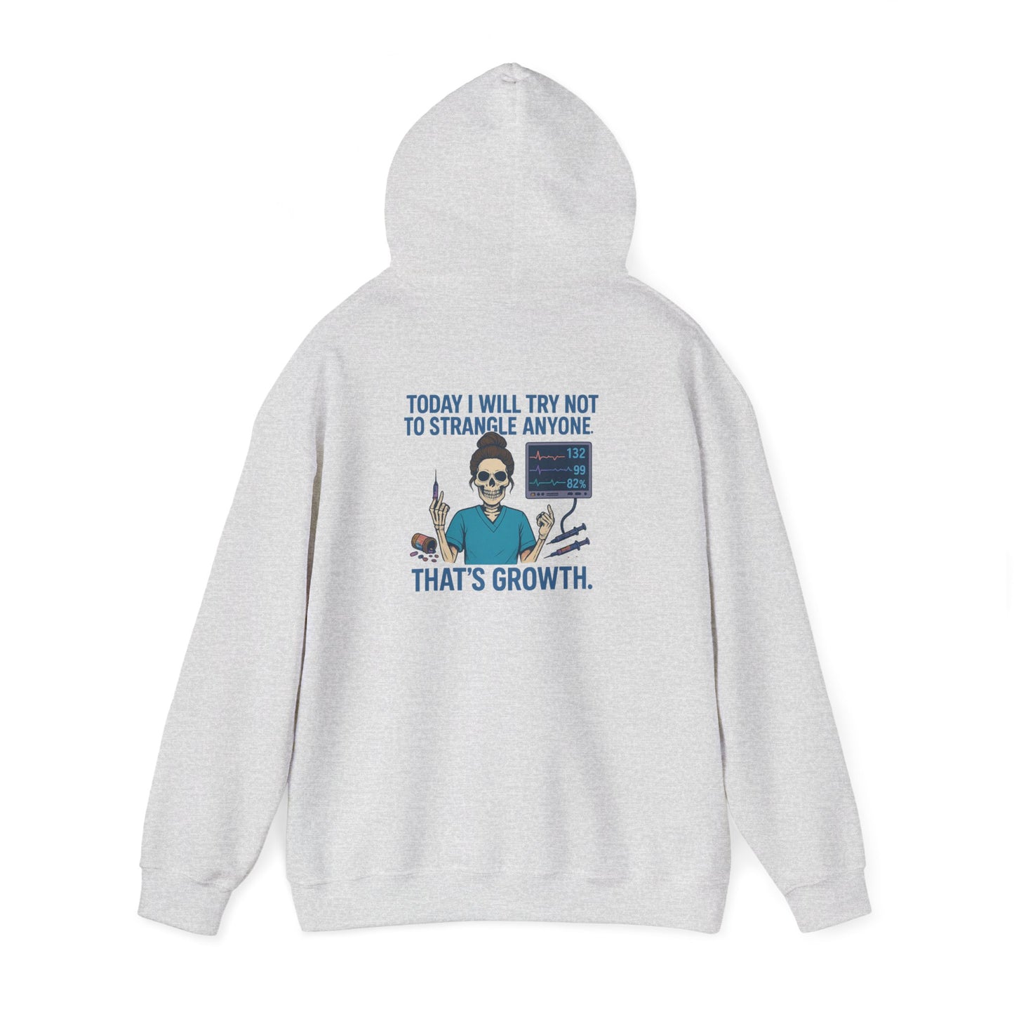 Growth Mindset Hoodie, Funny Motivational Sweatshirt, Original Graphic Pullover, Comfortable Casual Wear, Gift for Friends