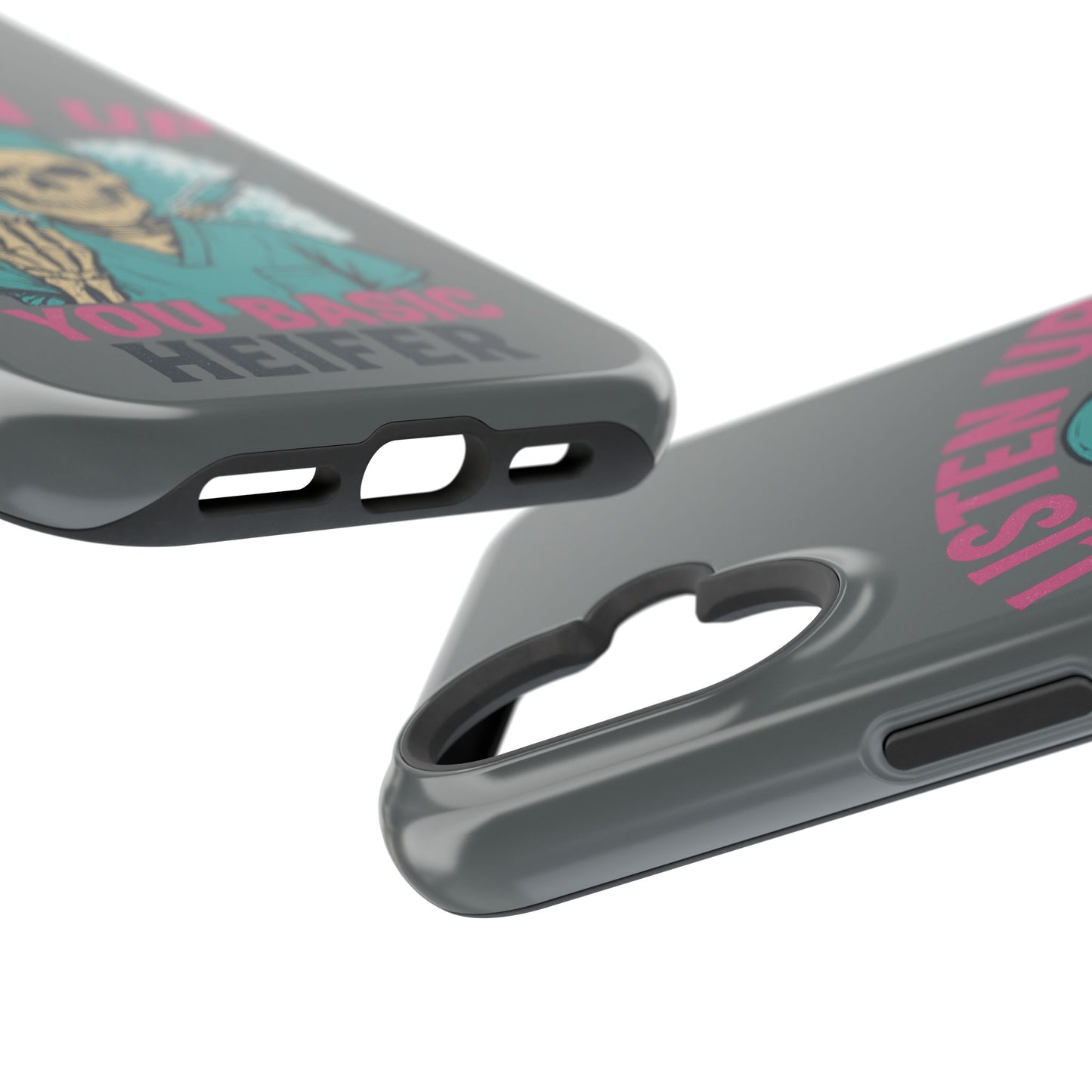 Edgy Nurse Phone Case, Gift for Healthcare Workers, Skull Design Case, Halloween Accessories, Trendy Tough Cases