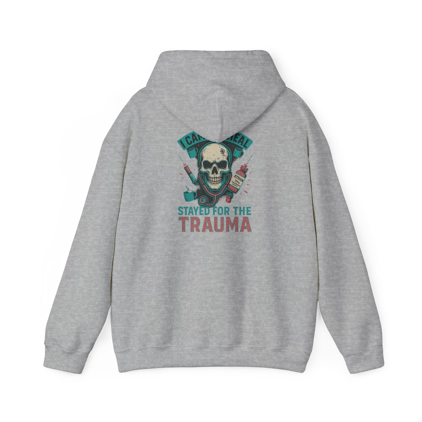 Trauma Hoodie, Cozy Unisex Sweatshirt for Comfort Fans, Perfect for Gifts, Casual Wear, and Halloween