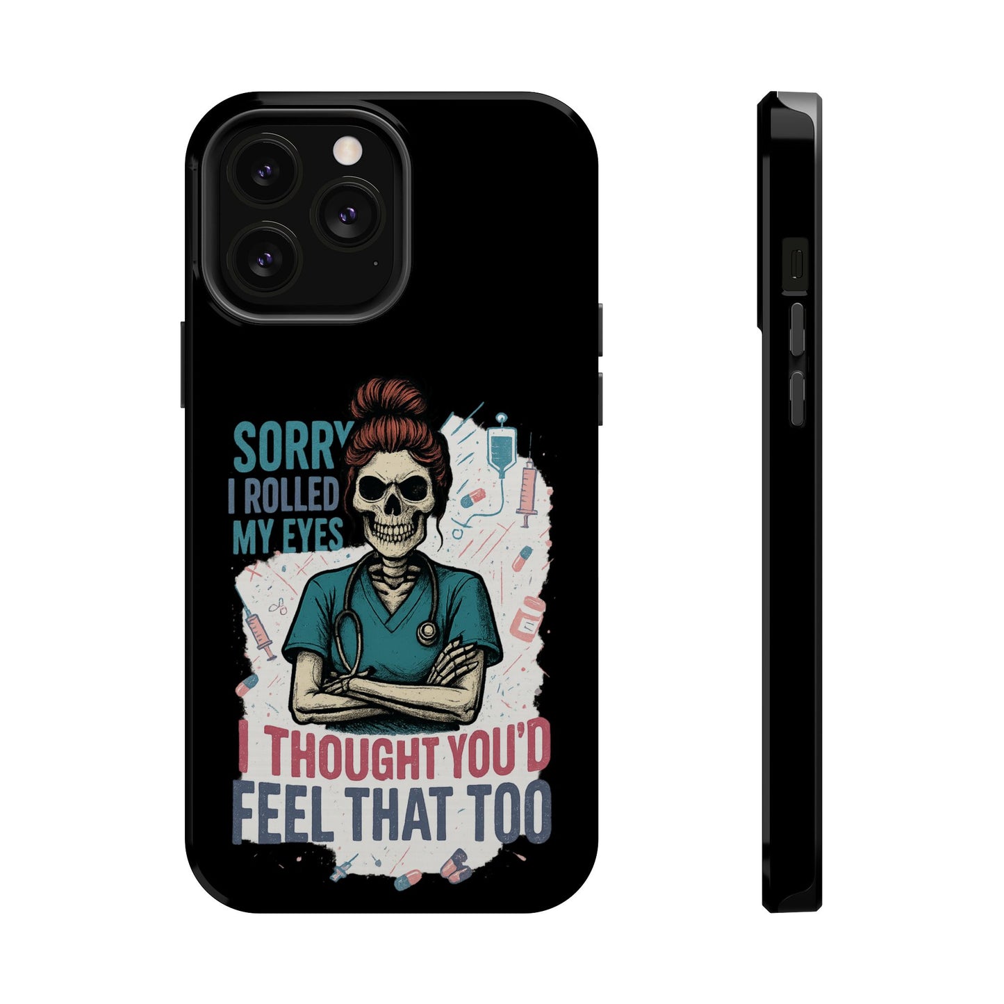 Funny Nurse Phone Case - Magnetic Tough Cases for Healthcare Workers, Gift for Nurses, Medical Humor, Halloween Accessory, Nurse [...]