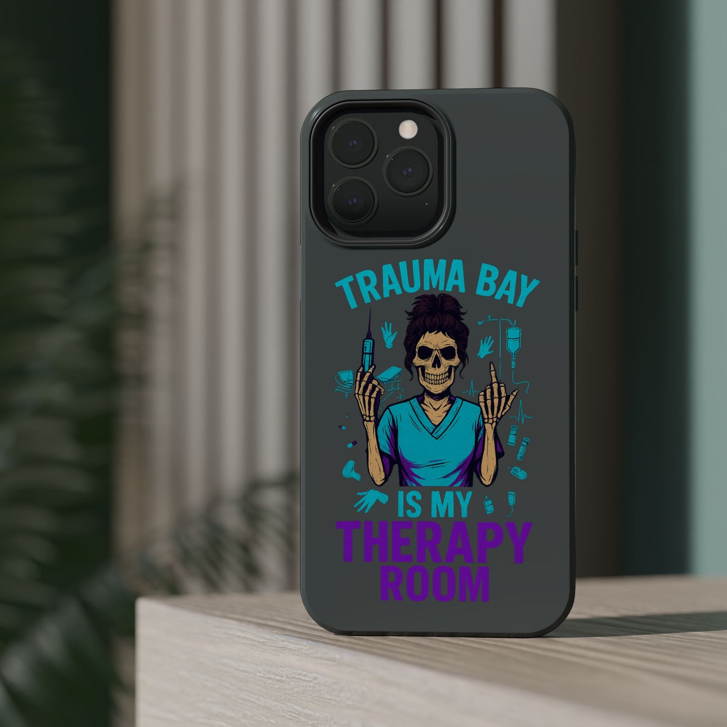 Magnetic Phone Case: Trauma Bay Is My Therapy Room - Perfect for Medical Professionals, Gifts for Nurses[...]