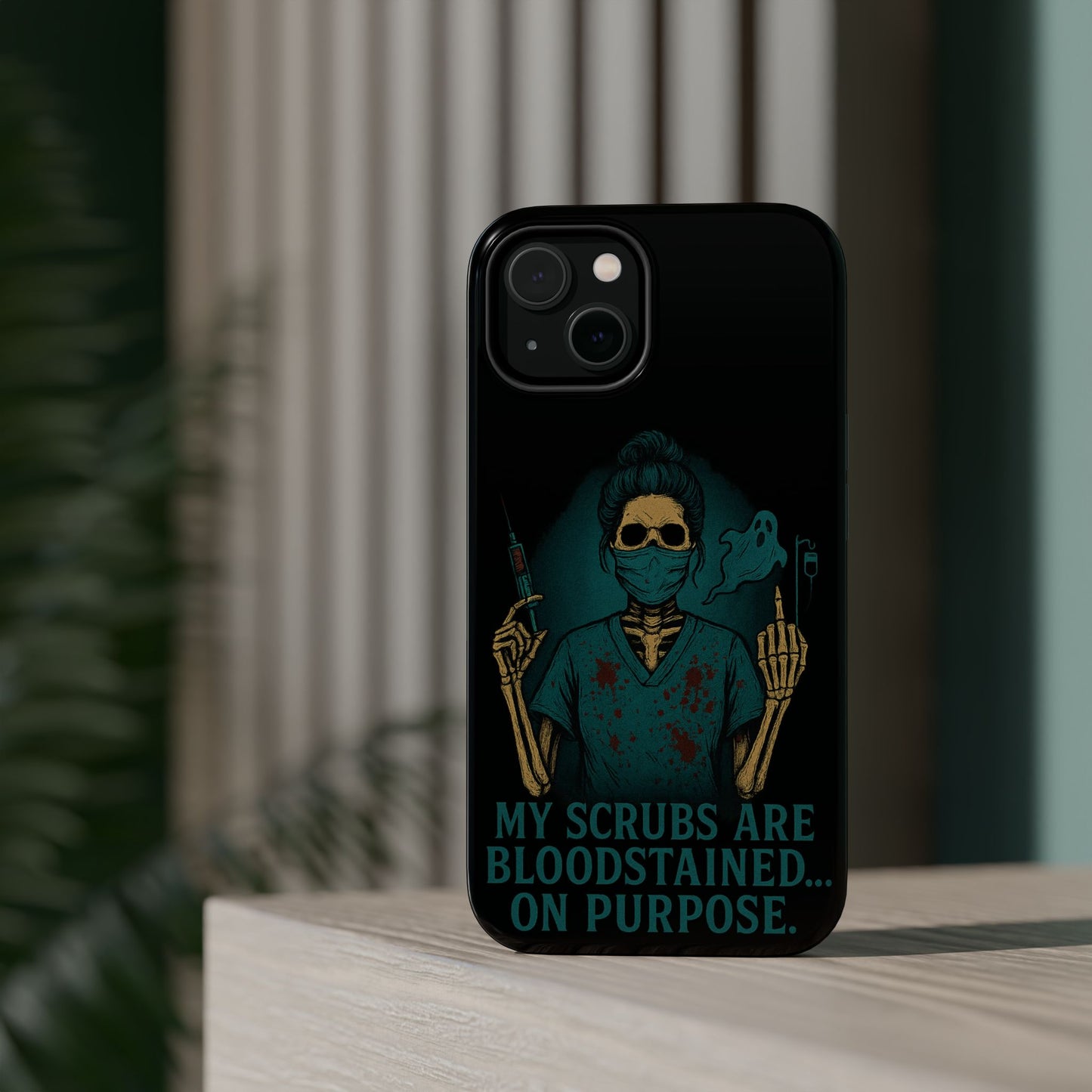 Gothic Nurse Phone Case – My Scrubs Are Bloodstained, Halloween Gift, Medical Humor, Nurse Appreciation, Skull Design, Stylish Tech [...]