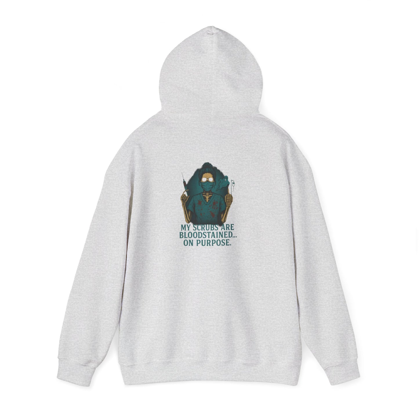 Bloodstained Purpose Hoodie - Unisex Heavy Blend Sweatshirt, Casual Wear, Gift for Him/Her, Halloween Apparel, Cozy Style