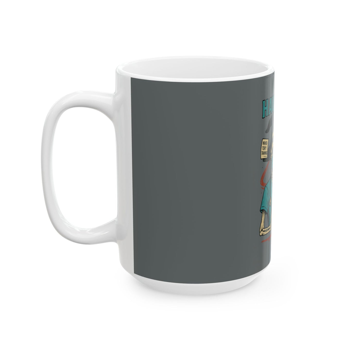 Haunted by HR Ceramic Mug - Funny Office Gift, Halloween Decor, Employee Appreciation, Work Humor, Quirky Coffee Cup