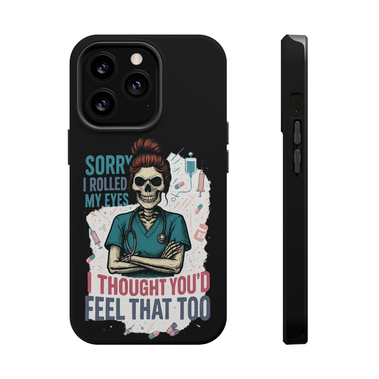 Funny Nurse Phone Case - Magnetic Tough Cases for Healthcare Workers, Gift for Nurses, Medical Humor, Halloween Accessory, Nurse [...]