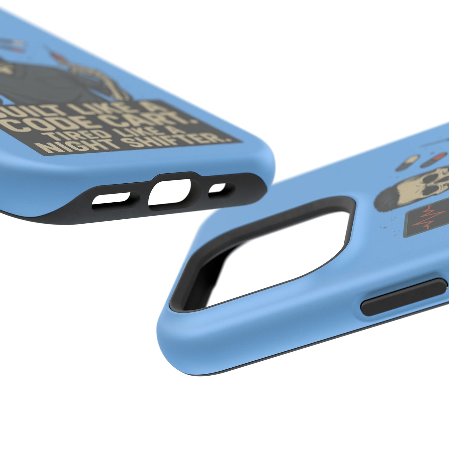 “Built Like a Code Cart. Tired Like a Night Shifter.” – Men’s Nurse Phone Case