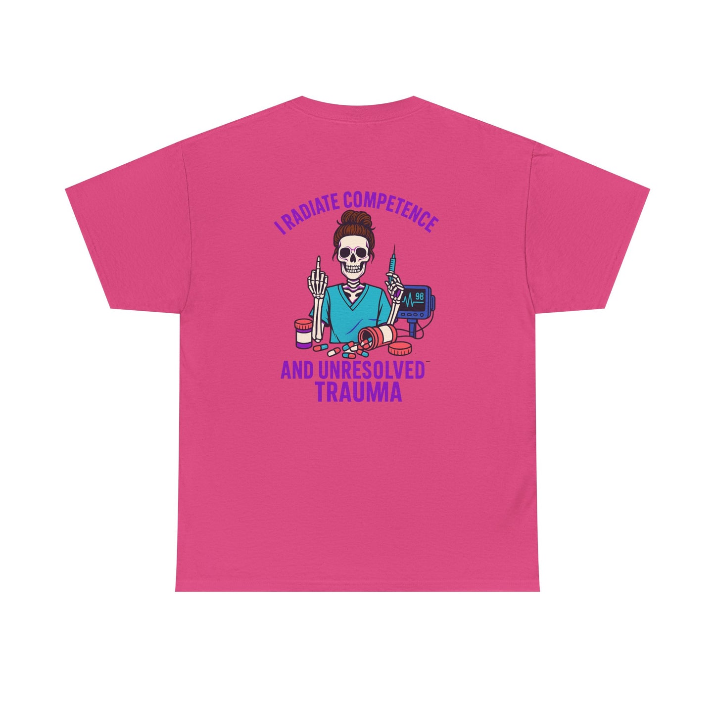 Skeleton Graphic Tee, Funny T-Shirt, Halloween Shirt, Gift for Healthcare Workers, Unisex Cotton Top, Trauma Humor Apparel