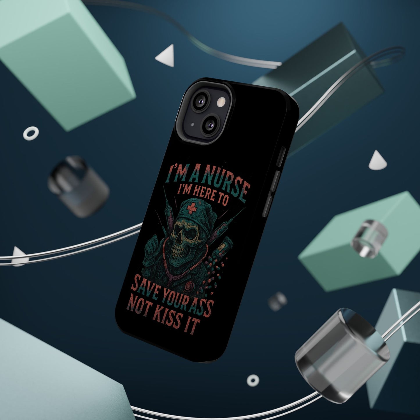 Nurse Humor Phone Case - Magnetic Tough Cases for Healthcare Professionals, Funny Nurse Gifts, Medical Gear, Supportive Nurse Accessories
