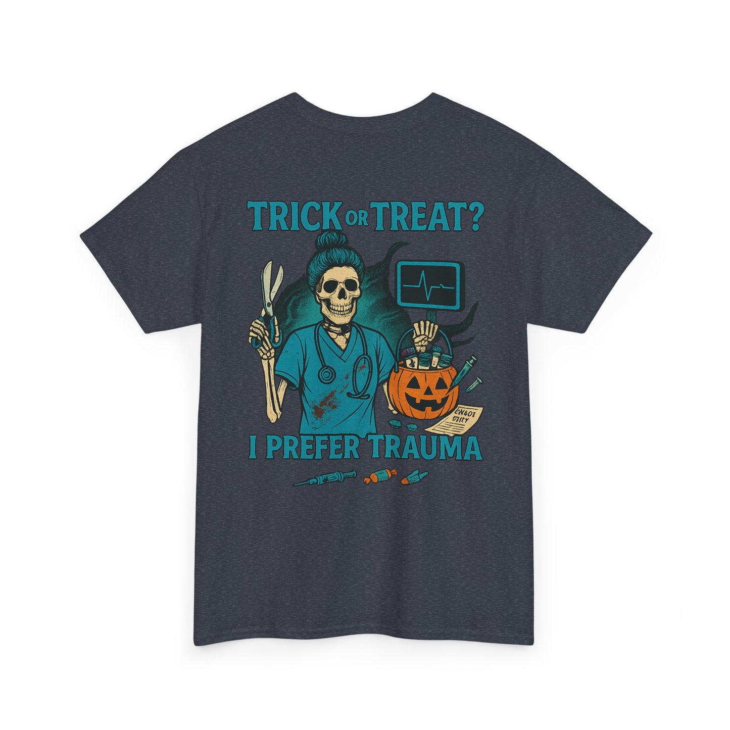 Halloween Vibe T-Shirt, Funny Unisex Tee, Spooky Gift, Trick or Treat Humor, Casual Wear for October Celebrations, Costume Party Essential