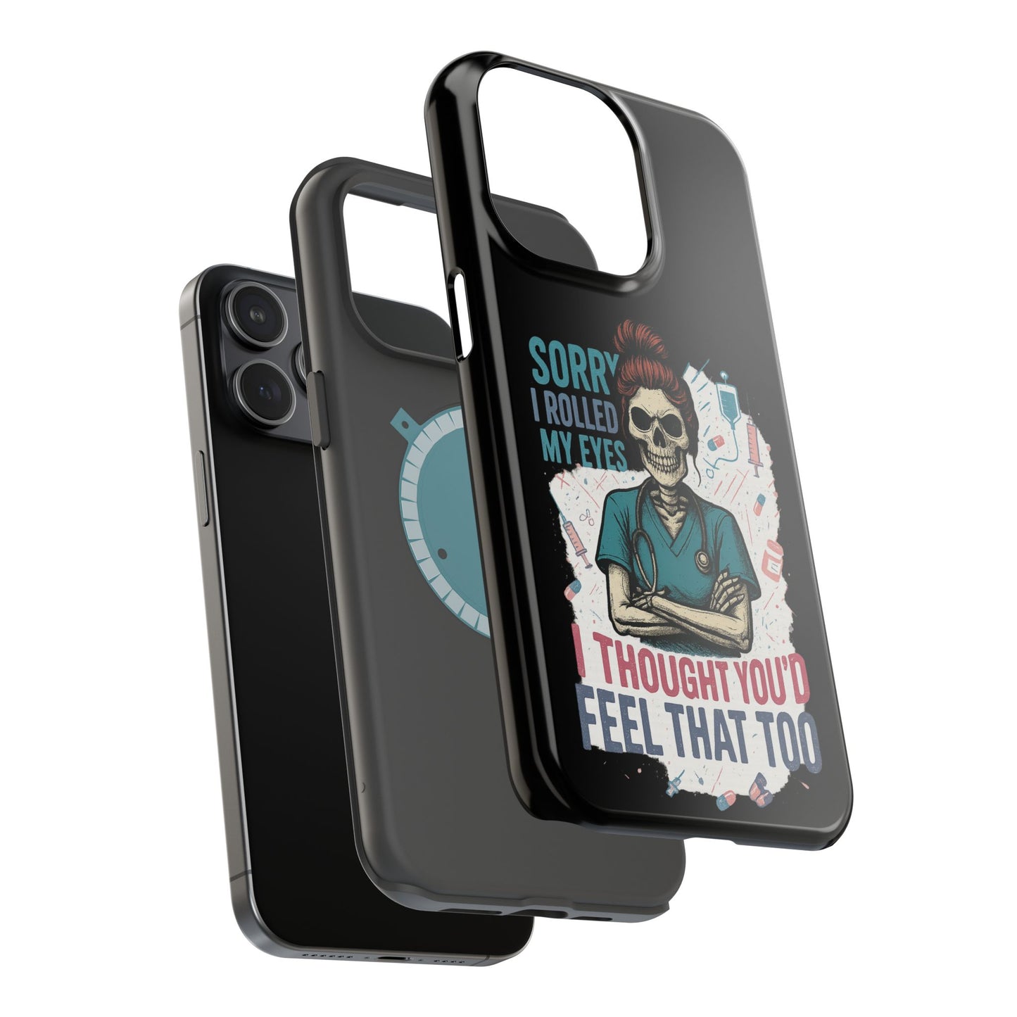 Funny Nurse Phone Case - Magnetic Tough Cases for Healthcare Workers, Gift for Nurses, Medical Humor, Halloween Accessory, Nurse [...]