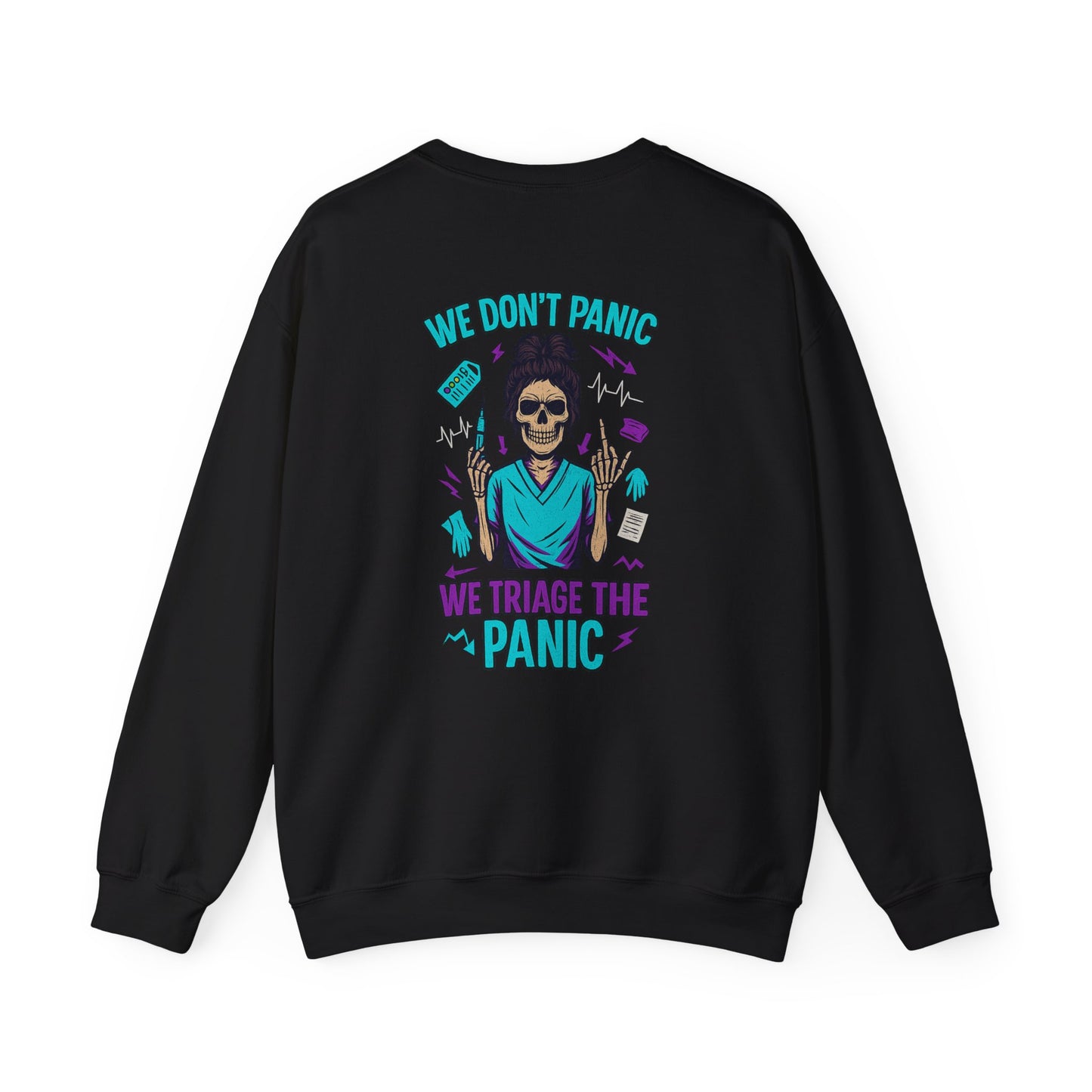 Vintage-Inspired Graphic Crewneck Sweatshirt, Unisex Sweatshirt, Halloween Sweatshirt, Gifting for Healthcare Workers, Motivational [...]
