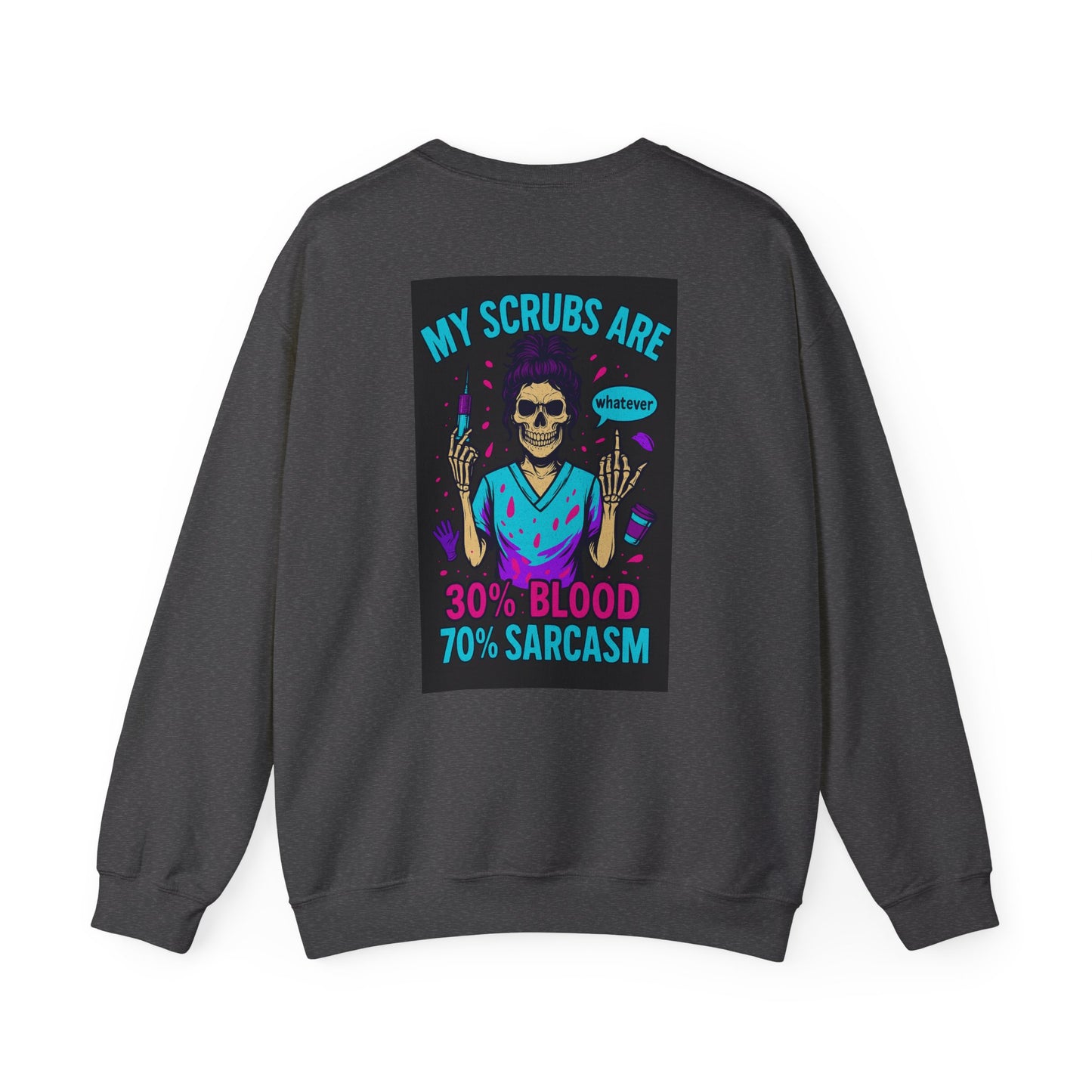 Sarcastic Medical Sweatshirt, Funny Crewneck for Nurses, Unisex Gift for Healthcare Workers, Halloween Apparel, Medical Humor Clothing