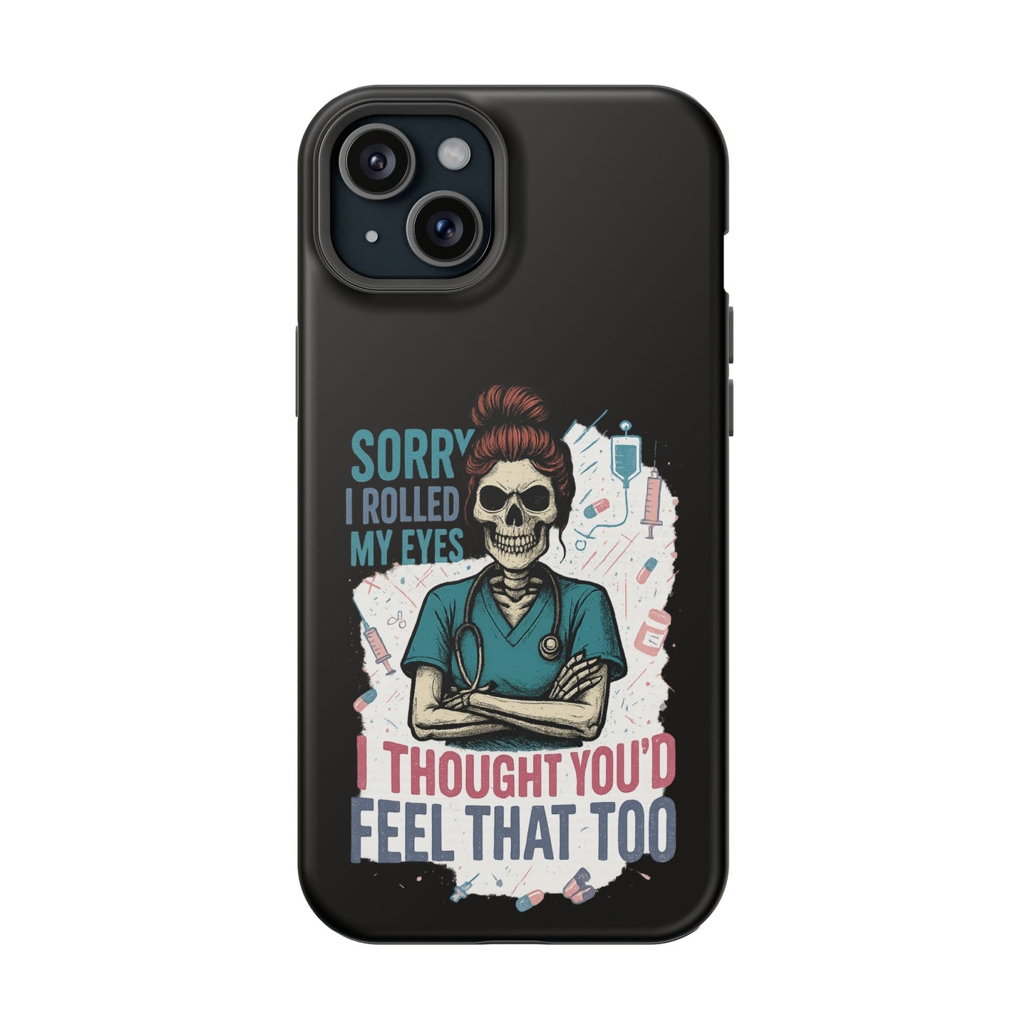 Funny Nurse Phone Case - Magnetic Tough Cases for Healthcare Workers, Gift for Nurses, Medical Humor, Halloween Accessory, Nurse [...]