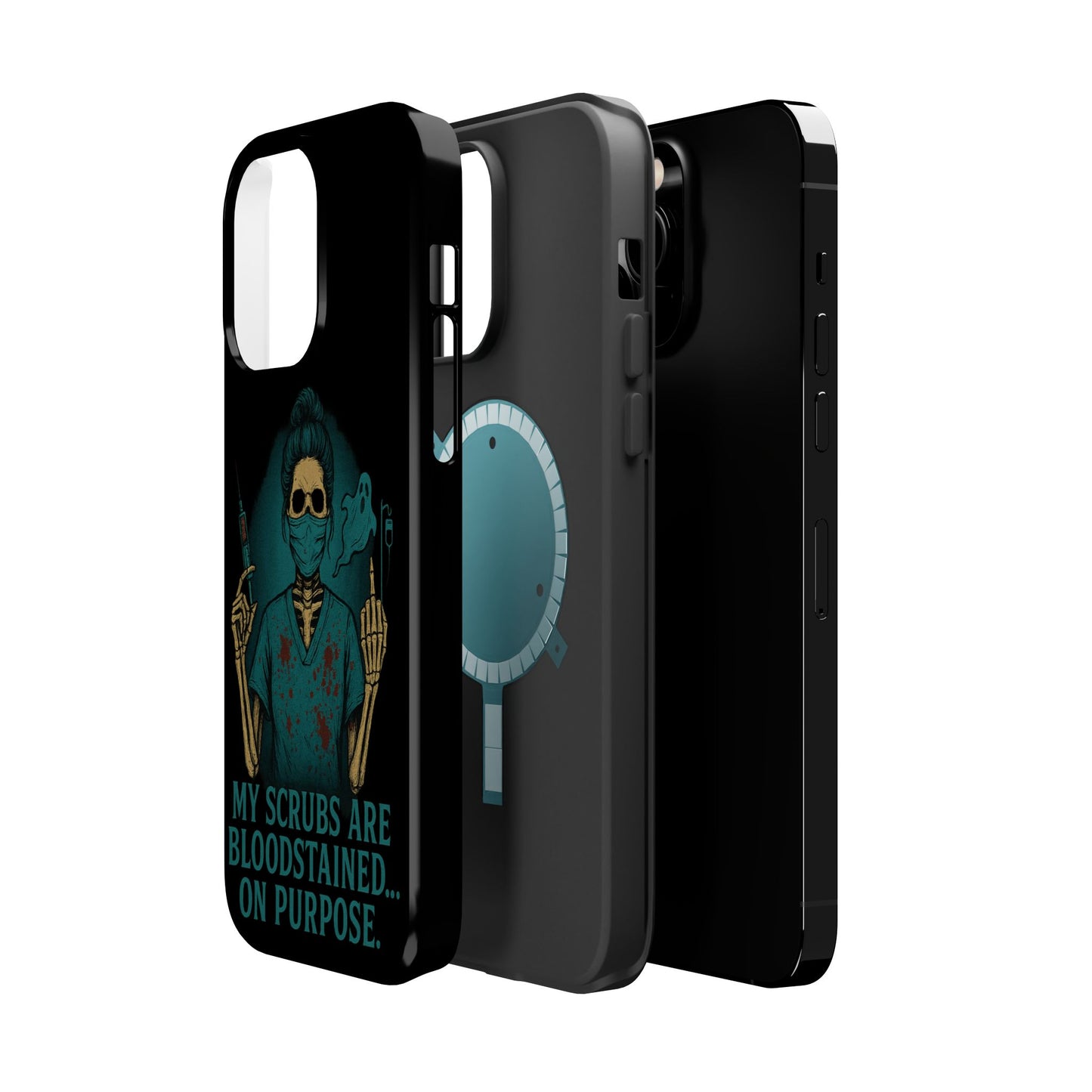 Gothic Nurse Phone Case – My Scrubs Are Bloodstained, Halloween Gift, Medical Humor, Nurse Appreciation, Skull Design, Stylish Tech [...]