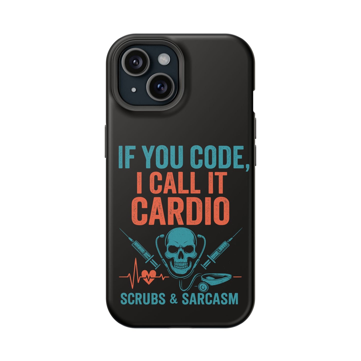 Magnetic Phone Cases for Nurses, Funny Code Humor, Cute Sarcastic Gifts, Tech Accessories, Medical Profession, Unique Design