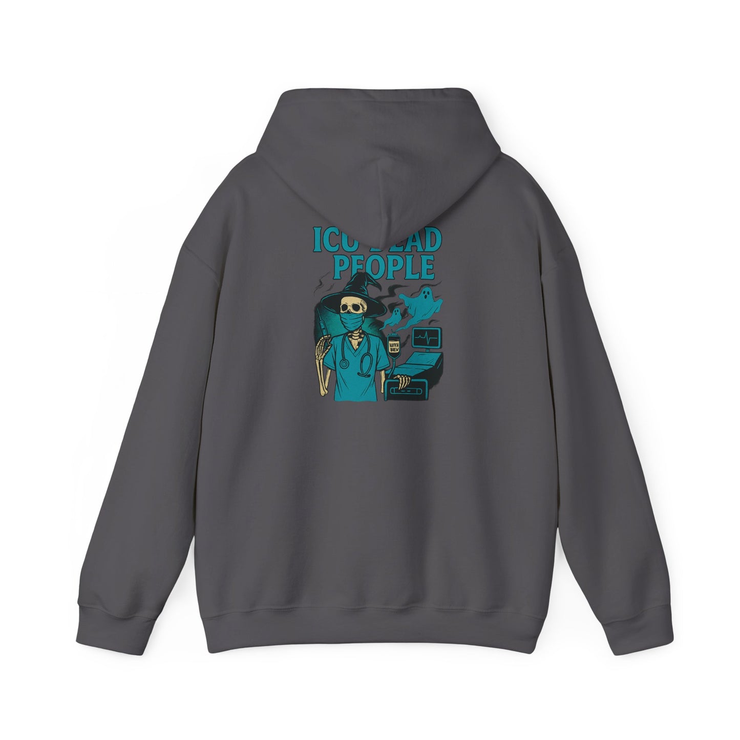 Funny ICU Dead People Hoodie, Healthcare Humor Sweatshirt, Gifts for Medical Workers, Nurse Appreciation, Casual Wear