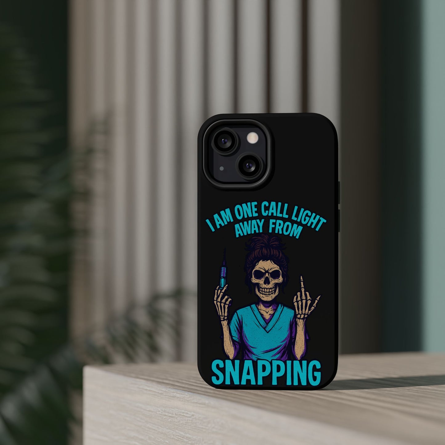 Mobile Phone Case, Funny Phone Cover, Gift for Nurses, Halloween Accessory, Skull Design