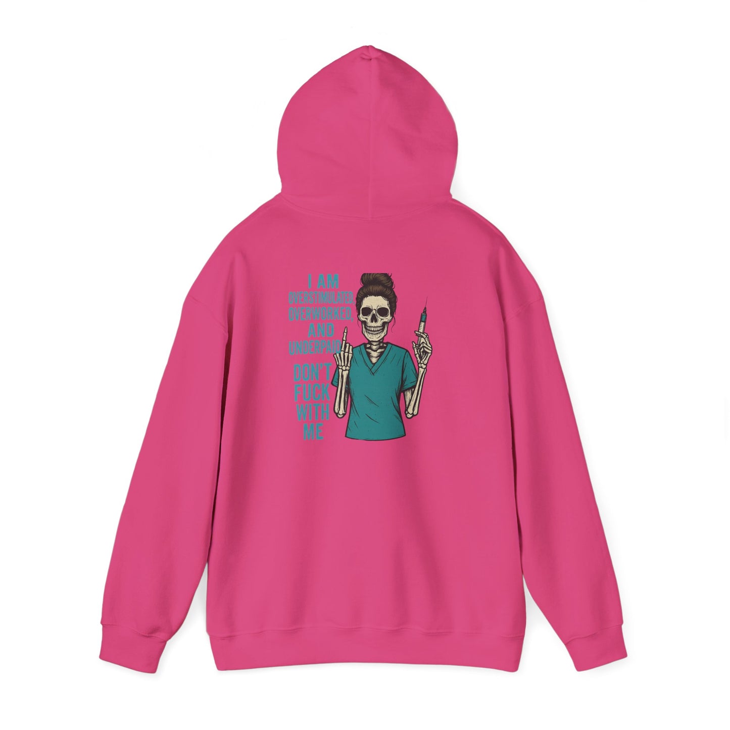 Skeleton Vibe Hoodie | Unisex Heavy Blend Sweatshirt | Funny Gift for Stress Relief | Humor for Overwhelmed Souls | Comfortable Casual [...]