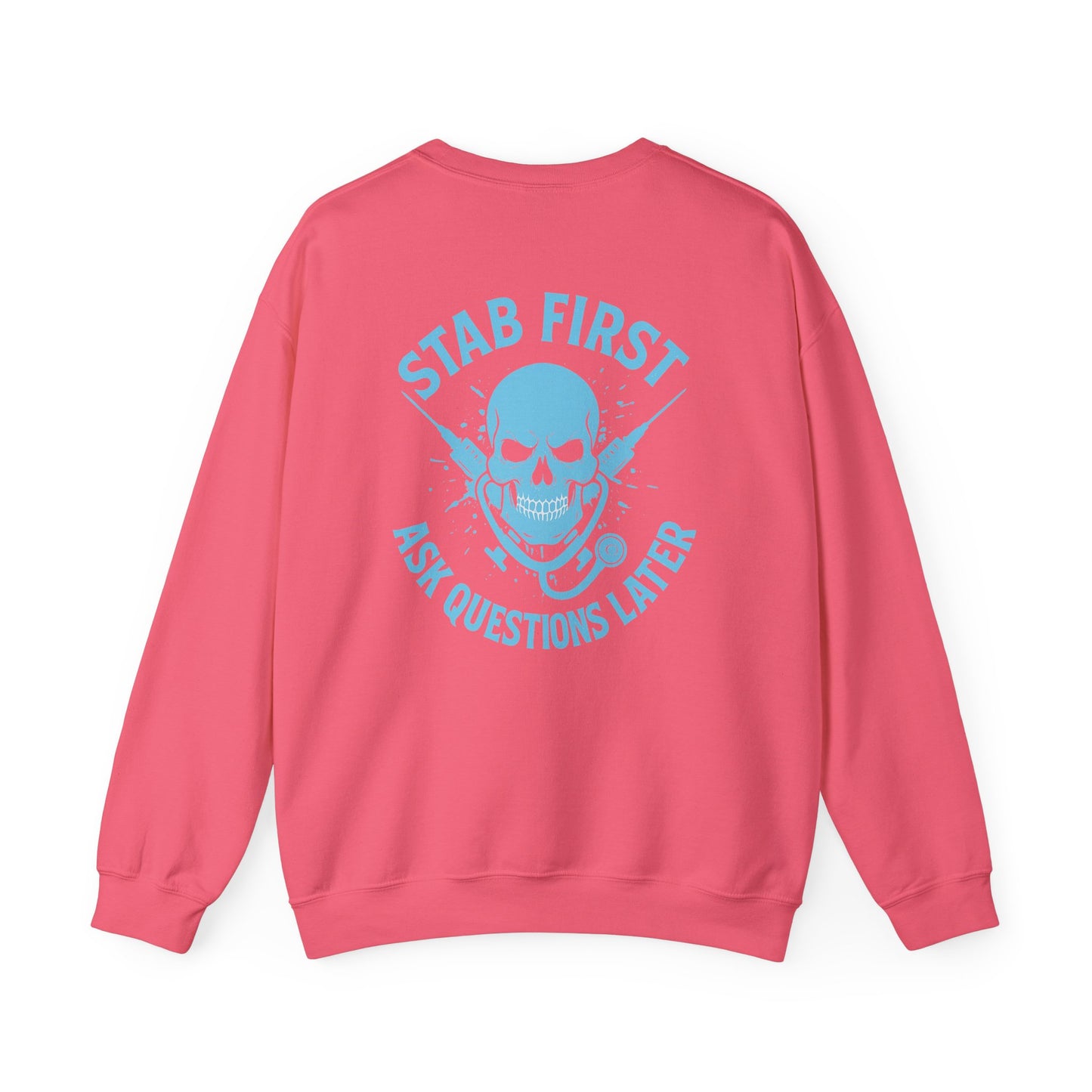 Skull Graphics Sweatshirt - Trendy Unisex Crewneck, Casual Streetwear, Gift for Him/Her, Halloween Apparel, Edgy Outfit