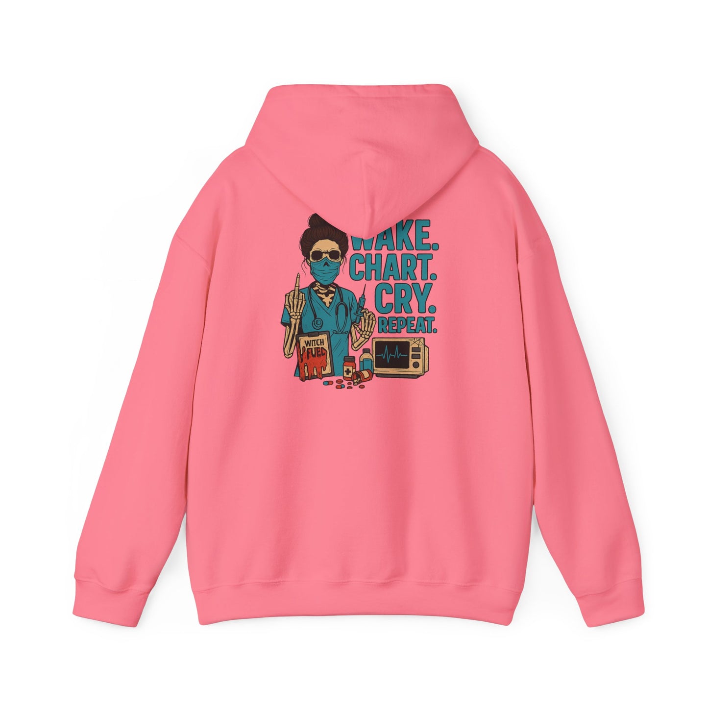 Creative Artist's Hoodie: Make. Chart. Cry. Repeat. - Unisex Heavy Blend Sweatshirt