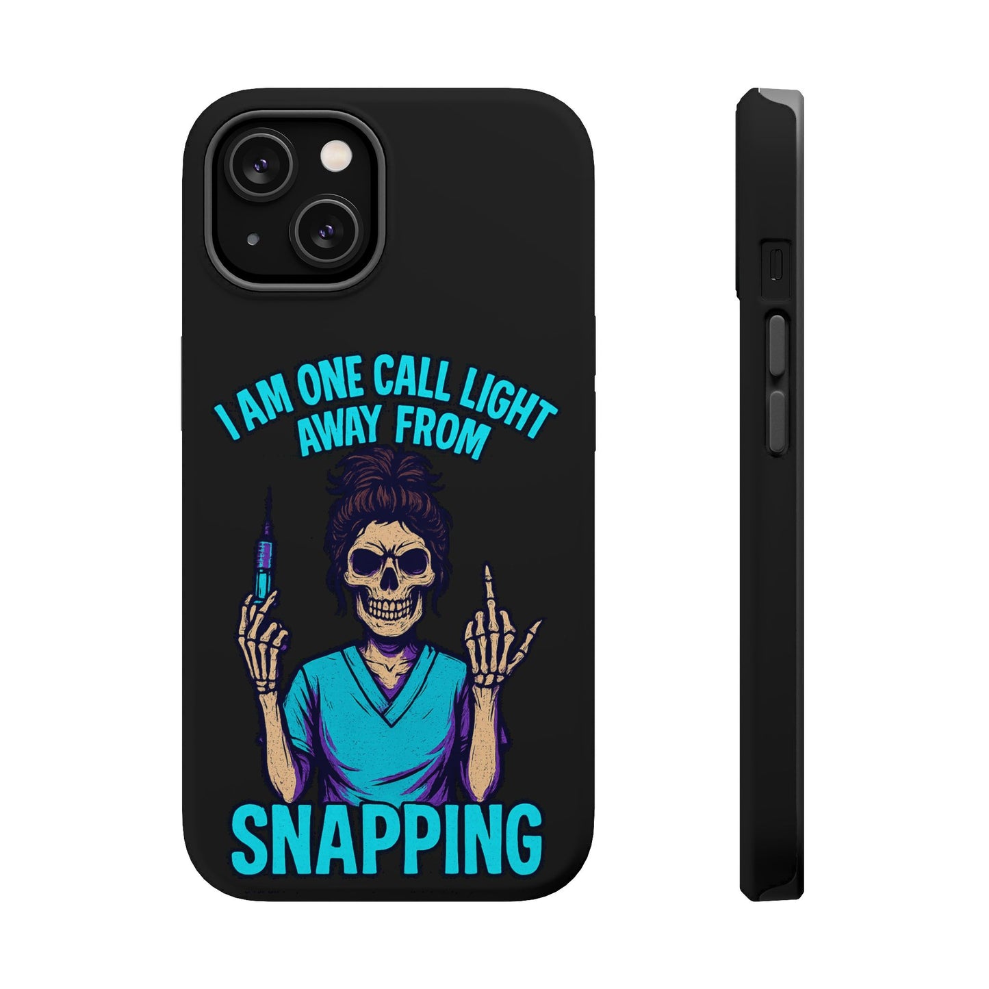 Mobile Phone Case, Funny Phone Cover, Gift for Nurses, Halloween Accessory, Skull Design