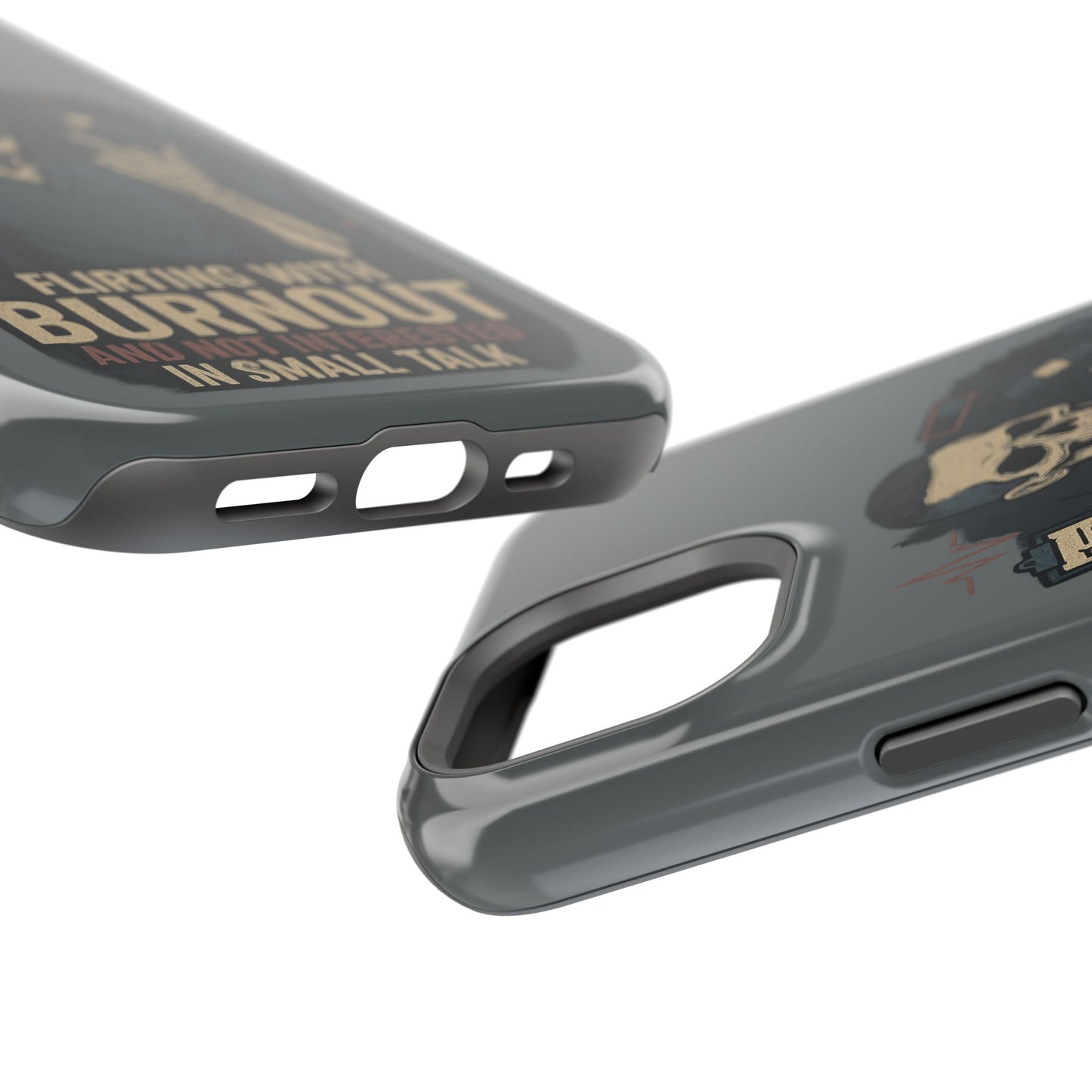 “Flirting With Burnout and Not Interested in Small Talk” – Men’s Nurse Phone Case