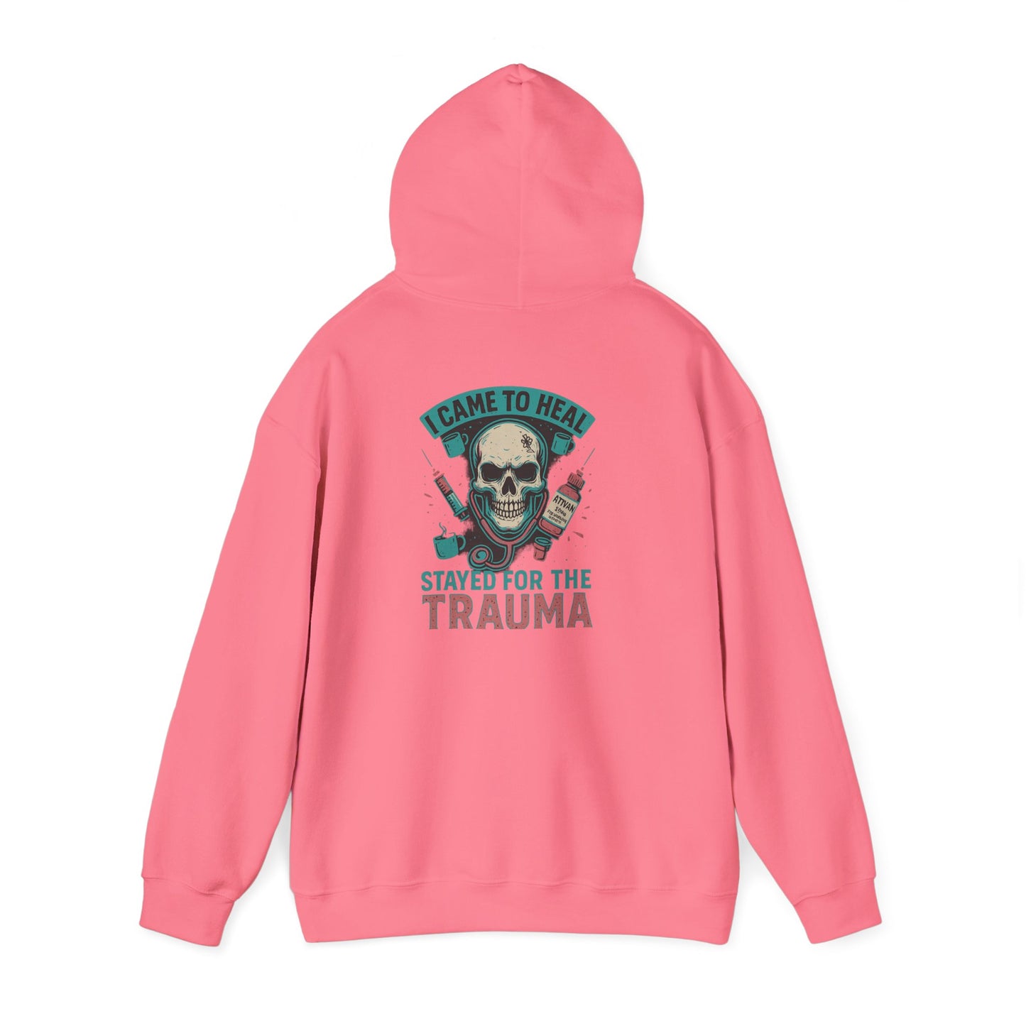 Trauma Hoodie, Cozy Unisex Sweatshirt for Comfort Fans, Perfect for Gifts, Casual Wear, and Halloween