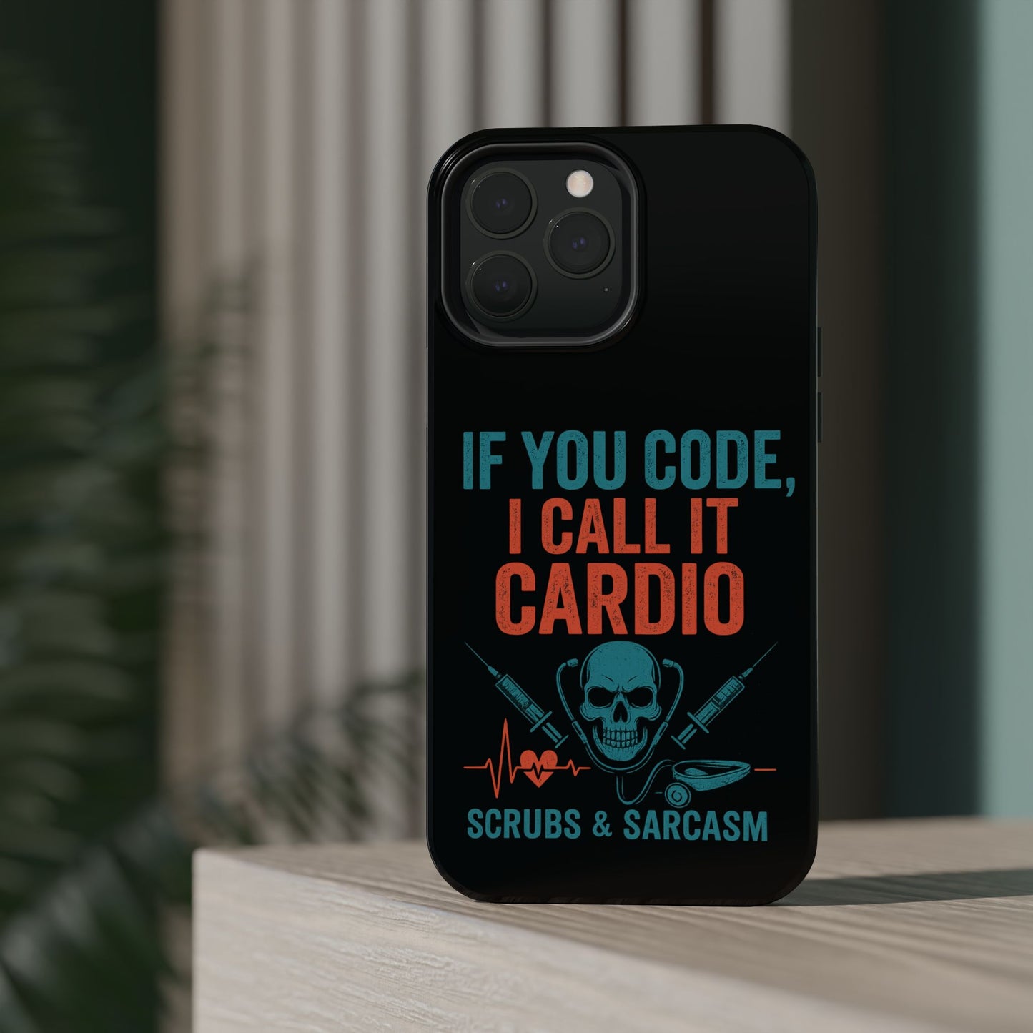 Magnetic Phone Cases for Nurses, Funny Code Humor, Cute Sarcastic Gifts, Tech Accessories, Medical Profession, Unique Design
