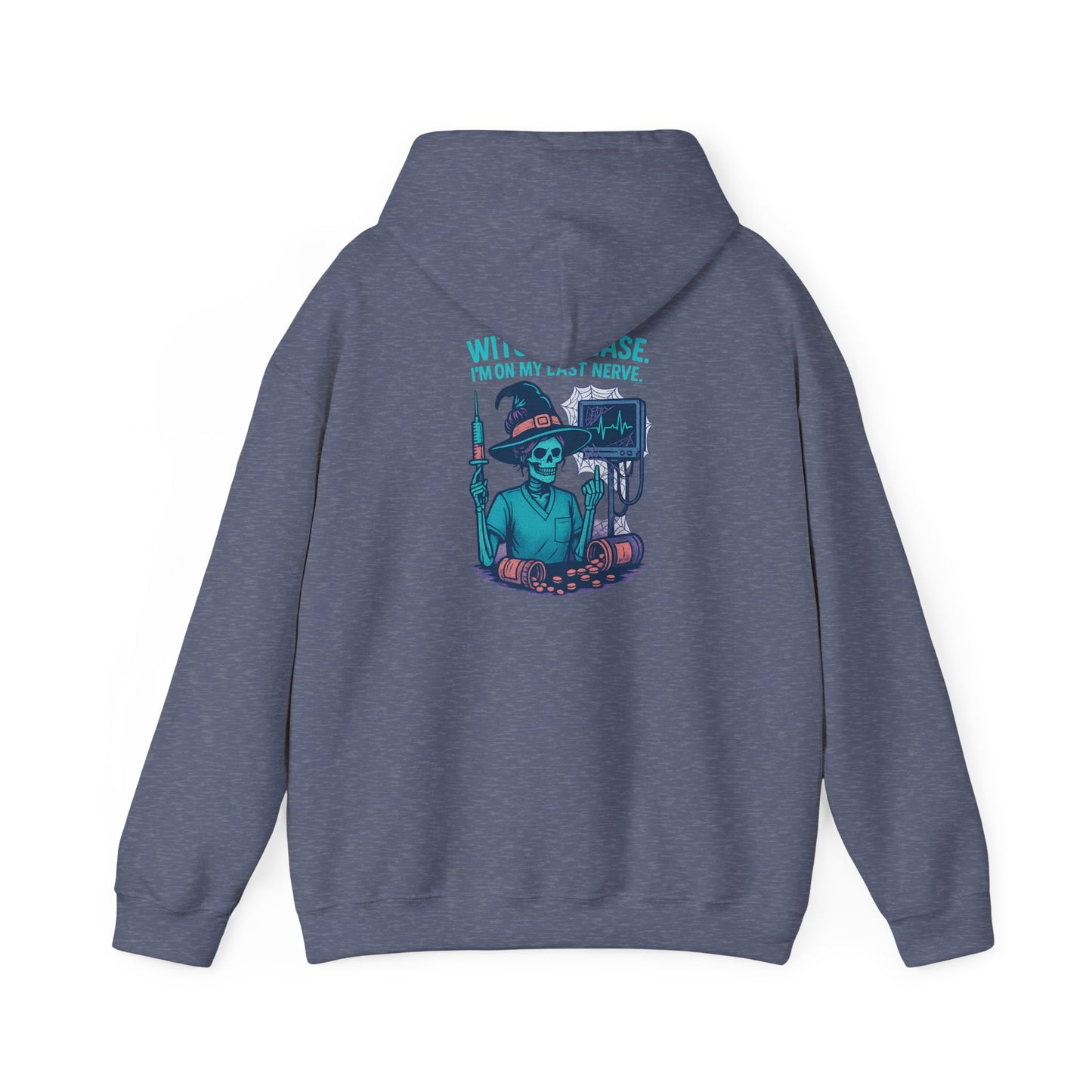 Charming Witchy Sweatshirt, Cozy Autumn Apparel, Halloween Gift for Her, Unisex Fall Hoodie, Casual Witch Theme Sweatshirt
