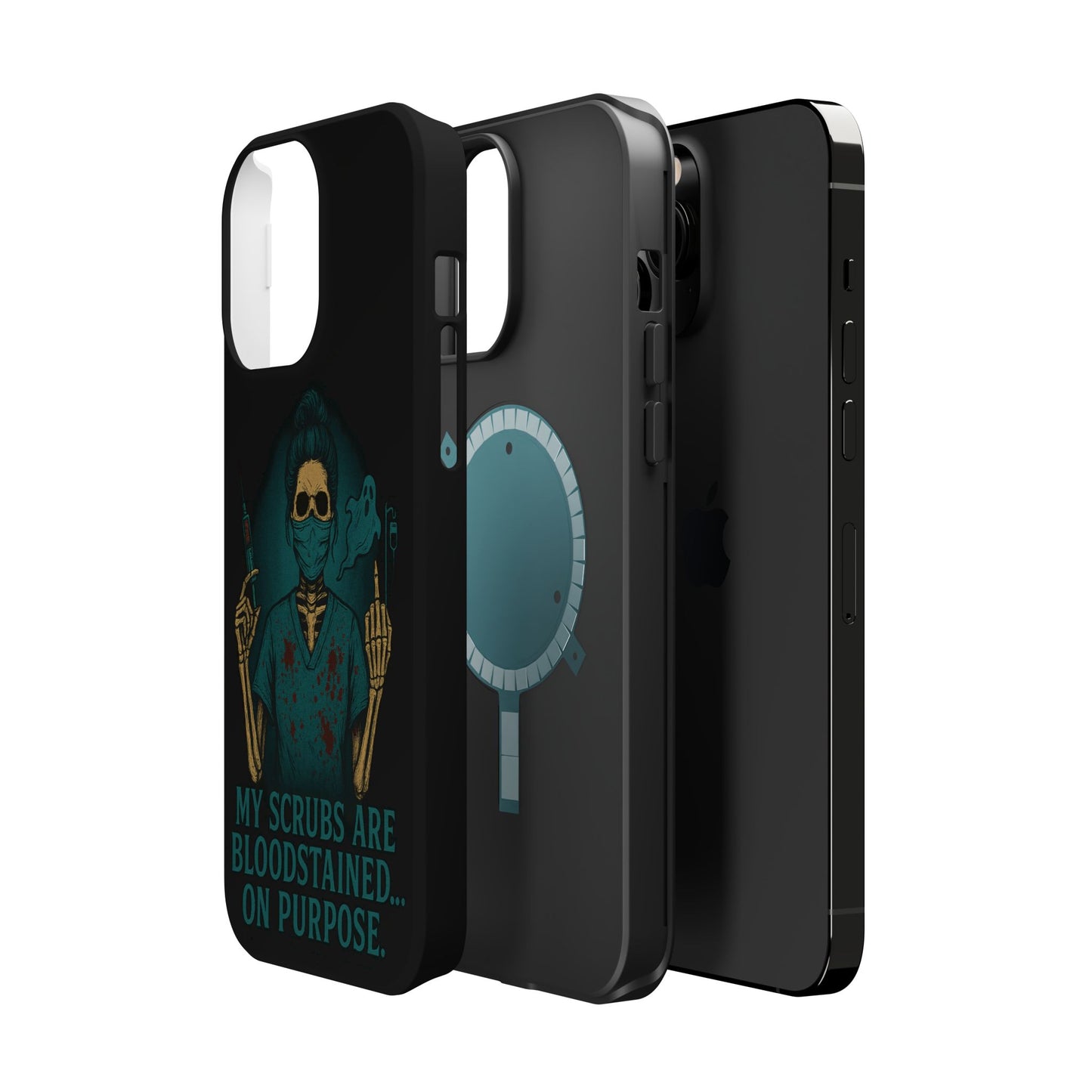 Gothic Nurse Phone Case – My Scrubs Are Bloodstained, Halloween Gift, Medical Humor, Nurse Appreciation, Skull Design, Stylish Tech [...]