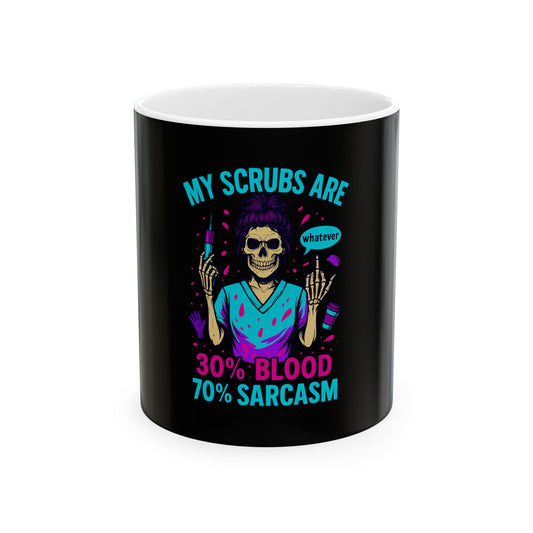 Funny Medical Ceramic Mug for Nurses, Sarcastic Coffee Cup, Gift for Healthcare Workers, 11oz and 15oz Sizes