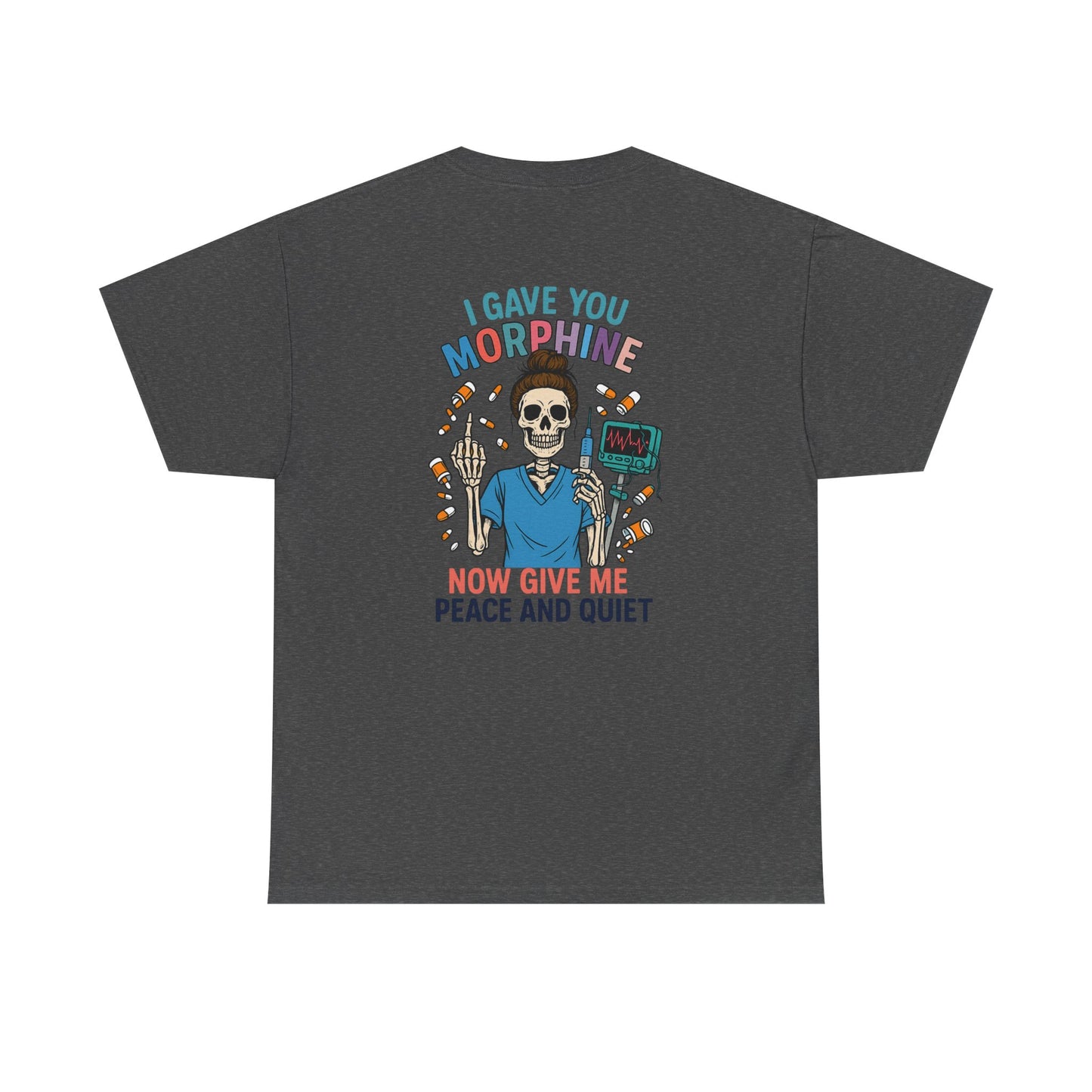 Skull Graphic Tee, Funny T-Shirt for Halloween, Unisex Cotton Shirt, Gift for Med Students, Unique Casual Wear