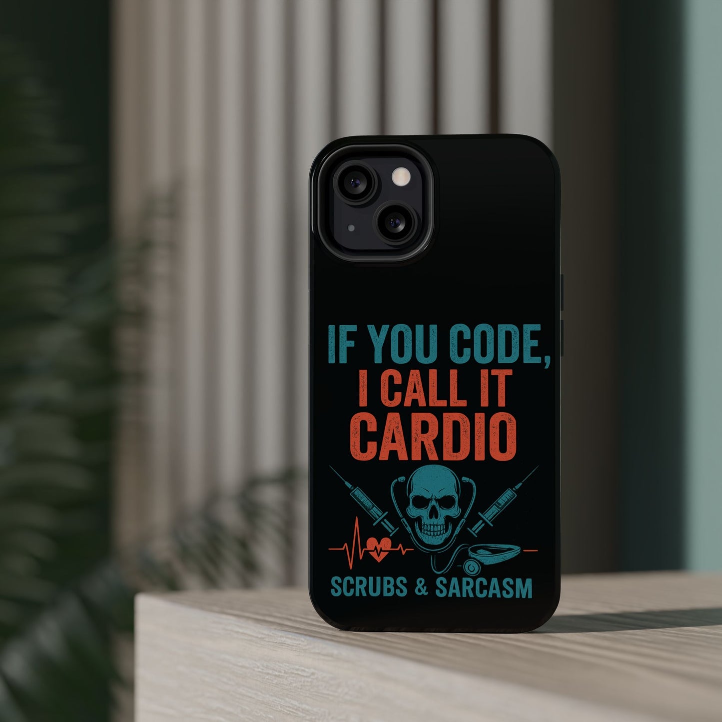 Magnetic Phone Cases for Nurses, Funny Code Humor, Cute Sarcastic Gifts, Tech Accessories, Medical Profession, Unique Design