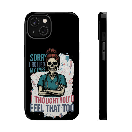 Funny Nurse Phone Case - Magnetic Tough Cases for Healthcare Workers, Gift for Nurses, Medical Humor, Halloween Accessory, Nurse [...]