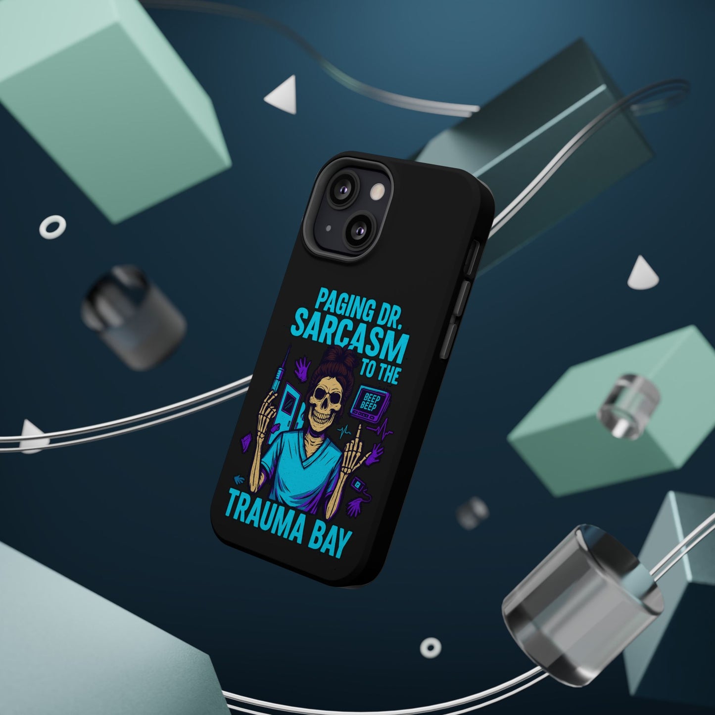 Medical Humor Magnetic Cases - Paging Dr. Sarcasm, Doctor Phone Case, Funny Gift for Nurses, Hospital Staff, Sarcastic Design