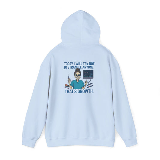 Growth Mindset Hoodie, Funny Motivational Sweatshirt, Original Graphic Pullover, Comfortable Casual Wear, Gift for Friends