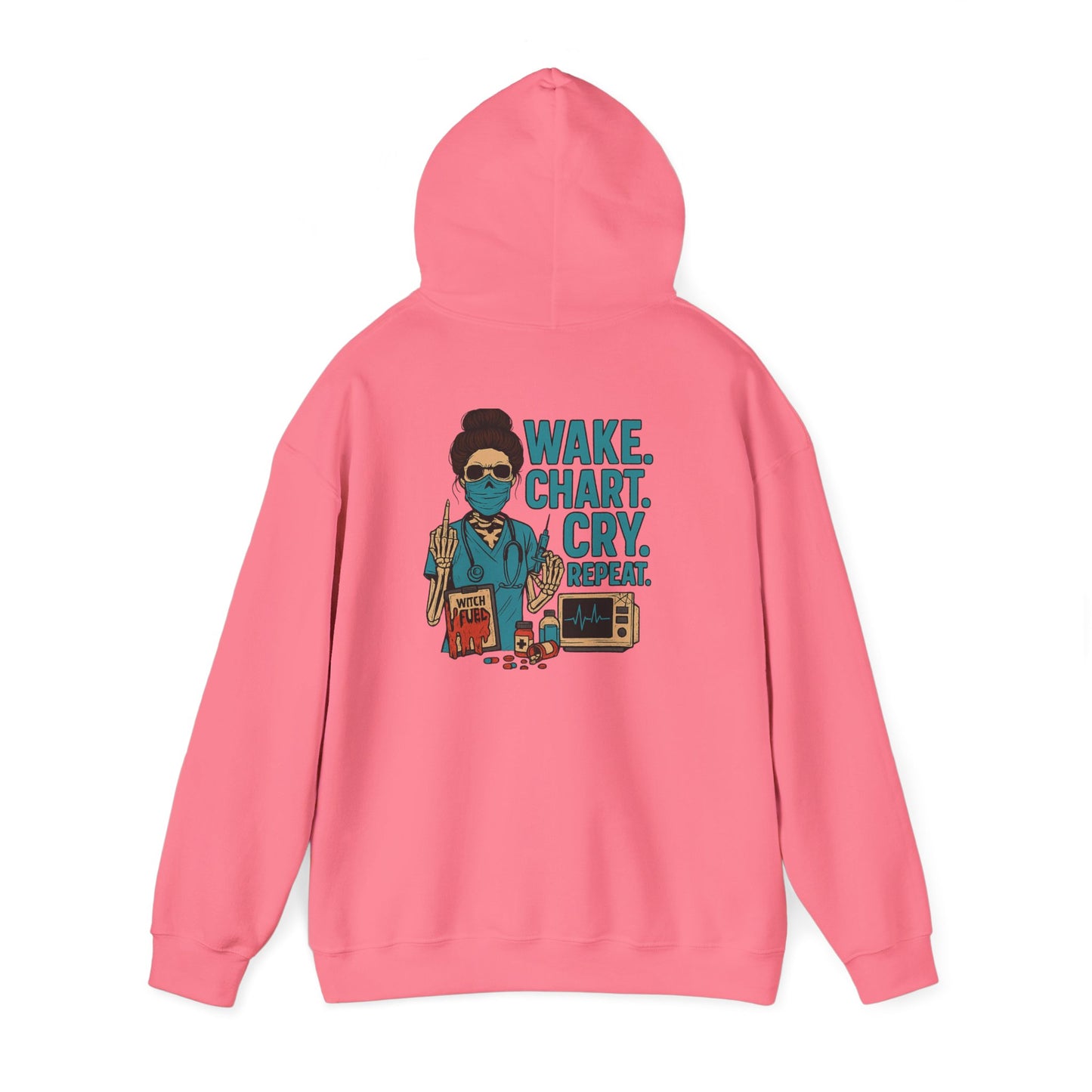 Creative Artist's Hoodie: Make. Chart. Cry. Repeat. - Unisex Heavy Blend Sweatshirt