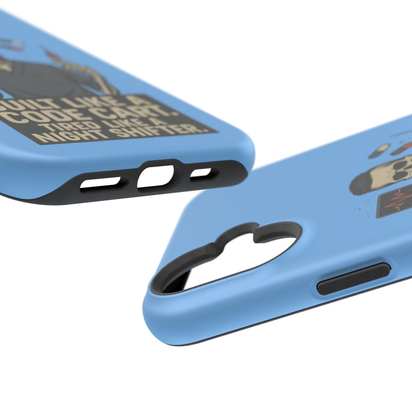 “Built Like a Code Cart. Tired Like a Night Shifter.” – Men’s Nurse Phone Case