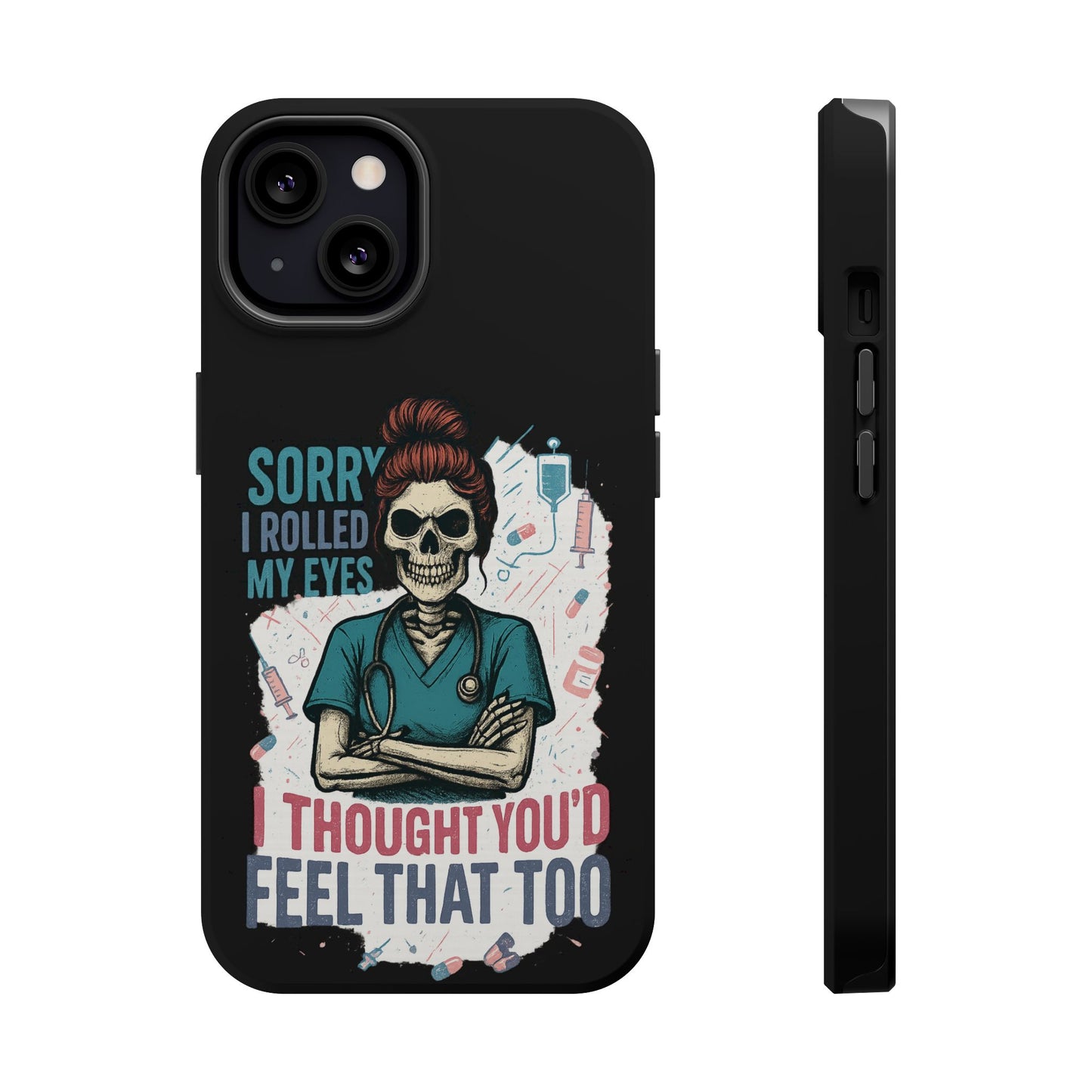 Funny Nurse Phone Case - Magnetic Tough Cases for Healthcare Workers, Gift for Nurses, Medical Humor, Halloween Accessory, Nurse [...]