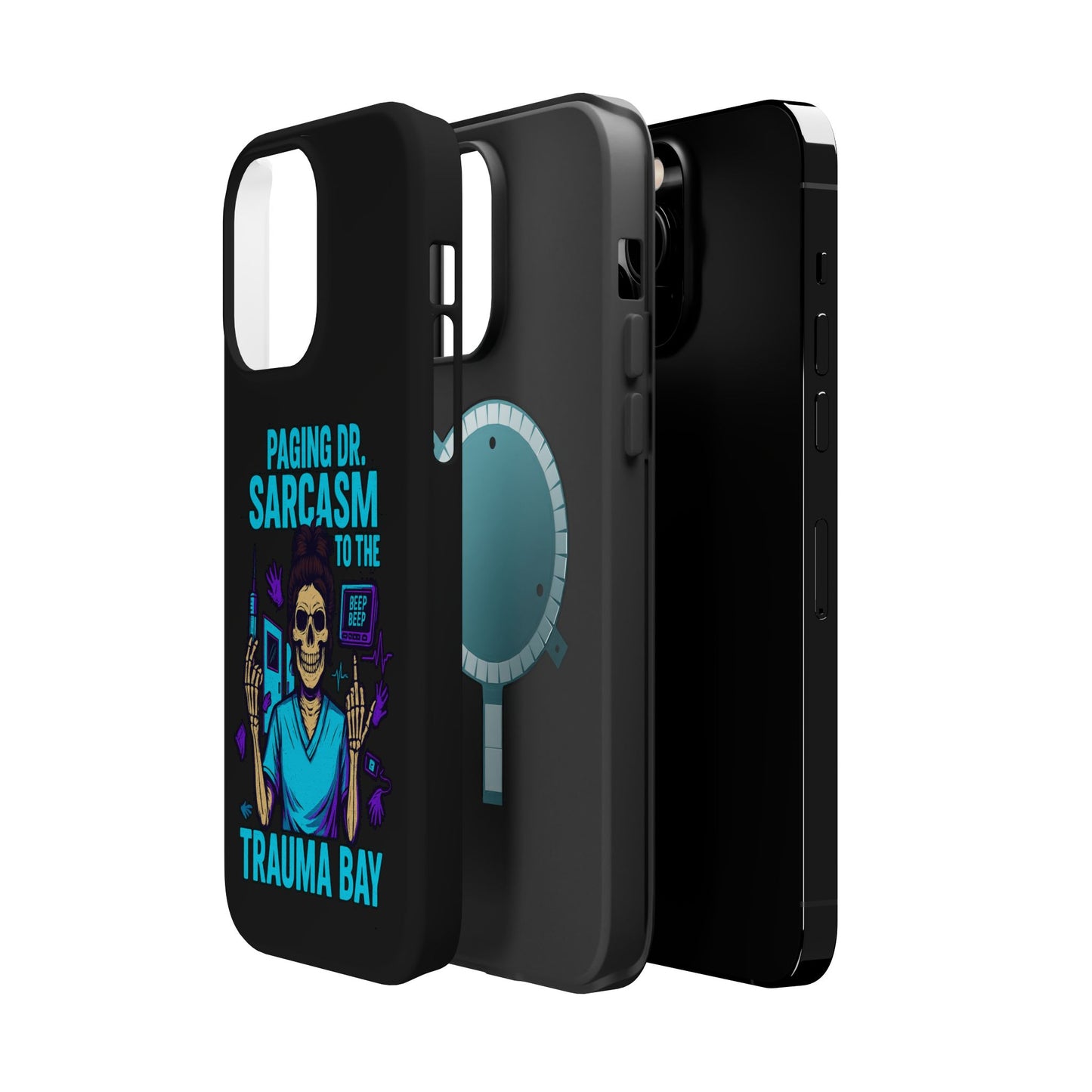 Medical Humor Magnetic Cases - Paging Dr. Sarcasm, Doctor Phone Case, Funny Gift for Nurses, Hospital Staff, Sarcastic Design